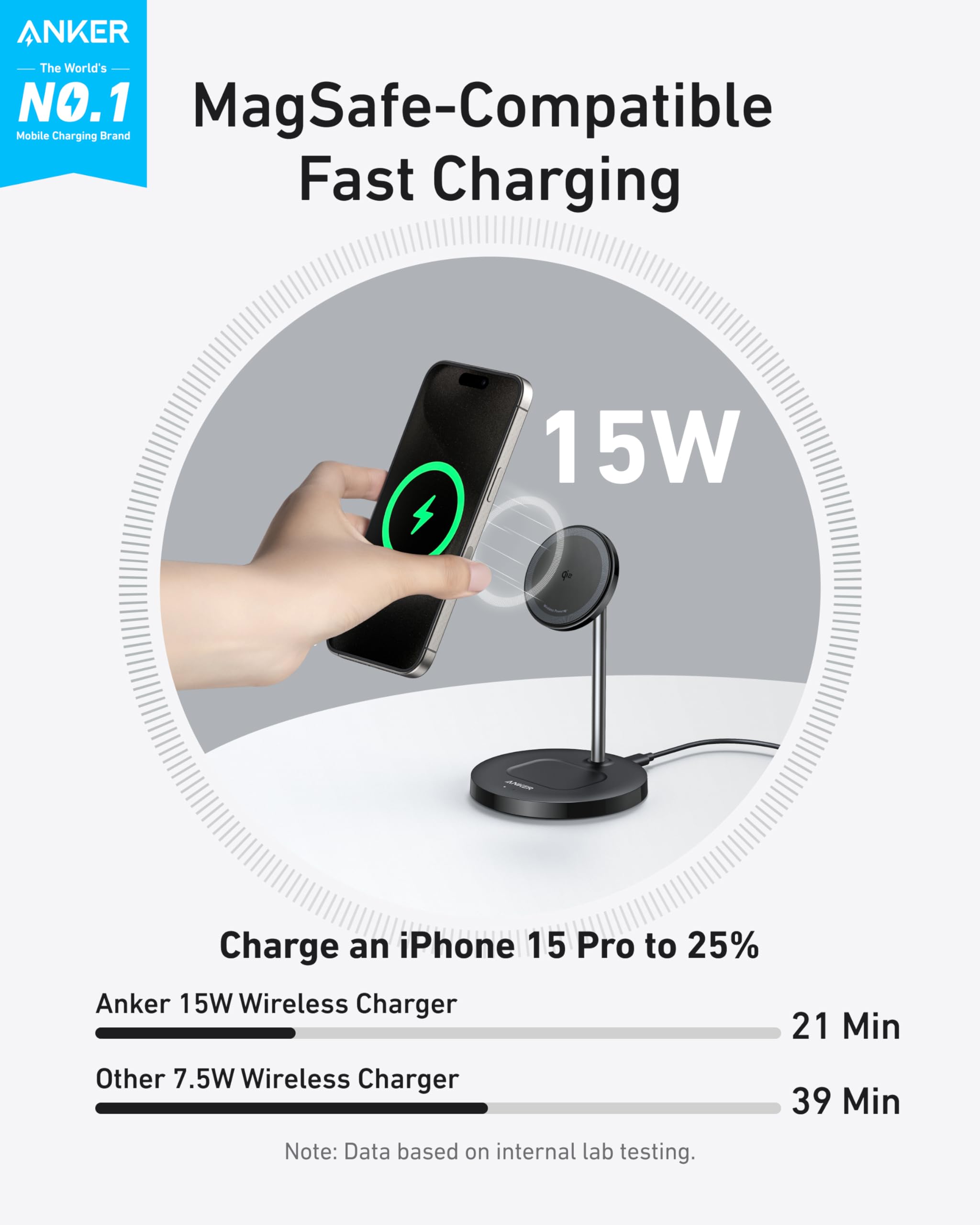 Refurbished MagGo Wireless Charger (2-in-1, Stand) X1