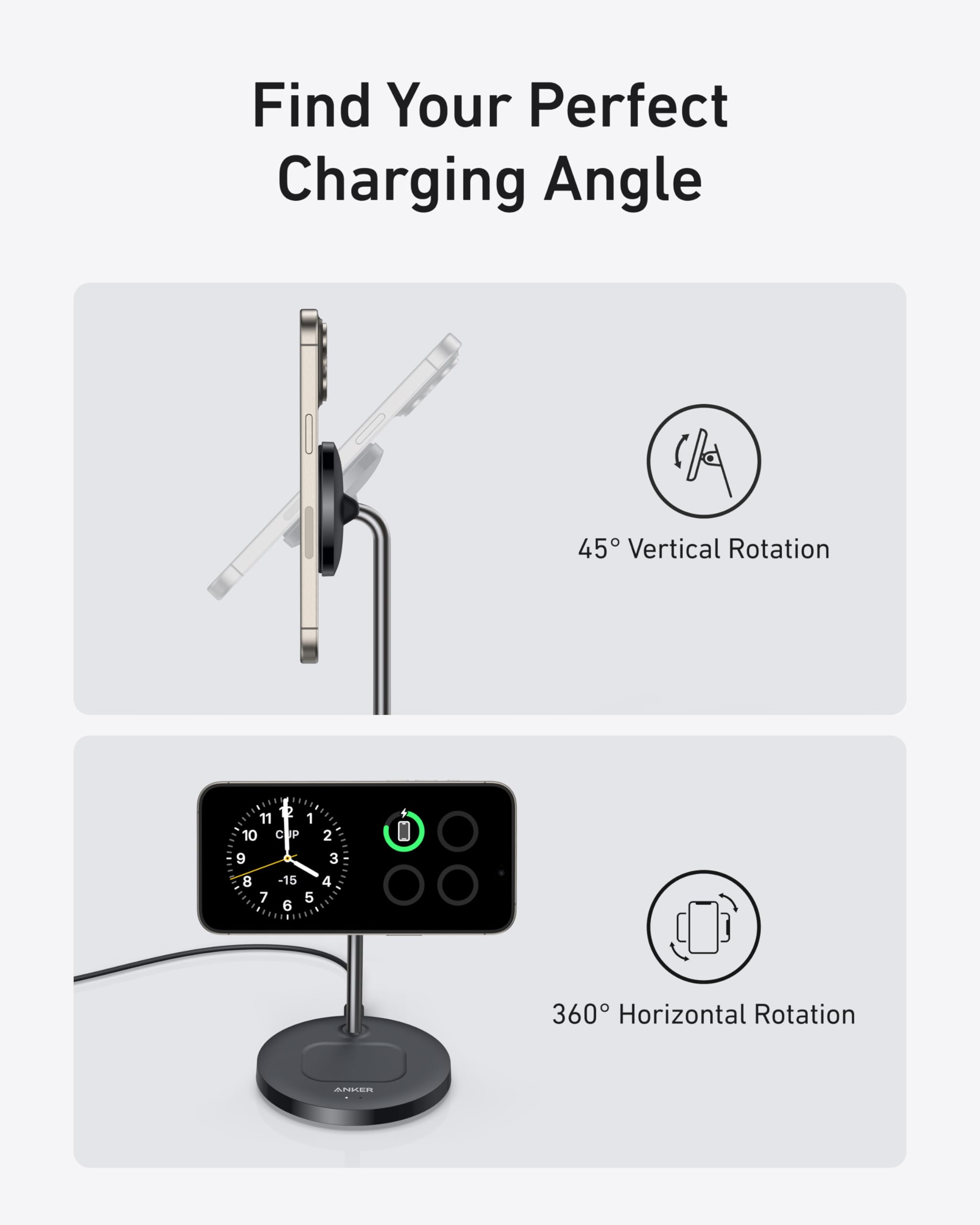 MagGo Wireless Charger (2-in-1, Stand) H9