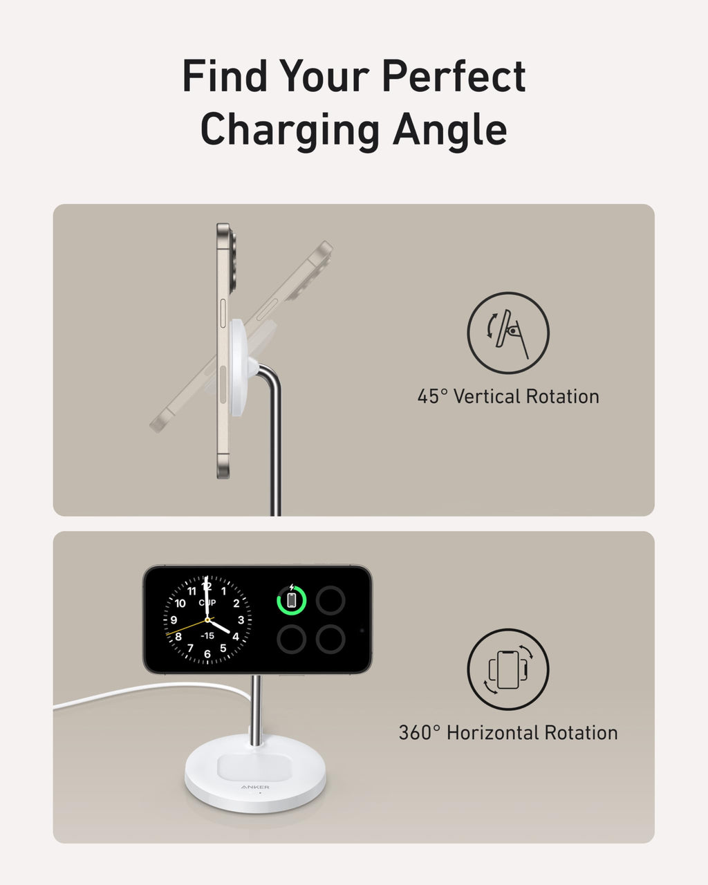 MagGo Wireless Charger (2-in-1, Stand) H9