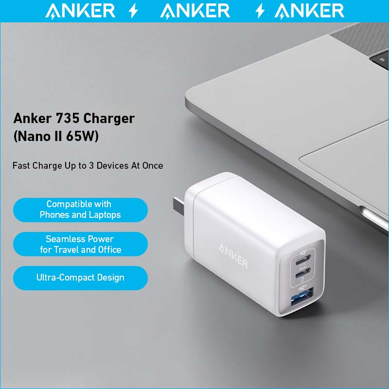 735 Charger (Nano II 65W) (2-Pack) M6