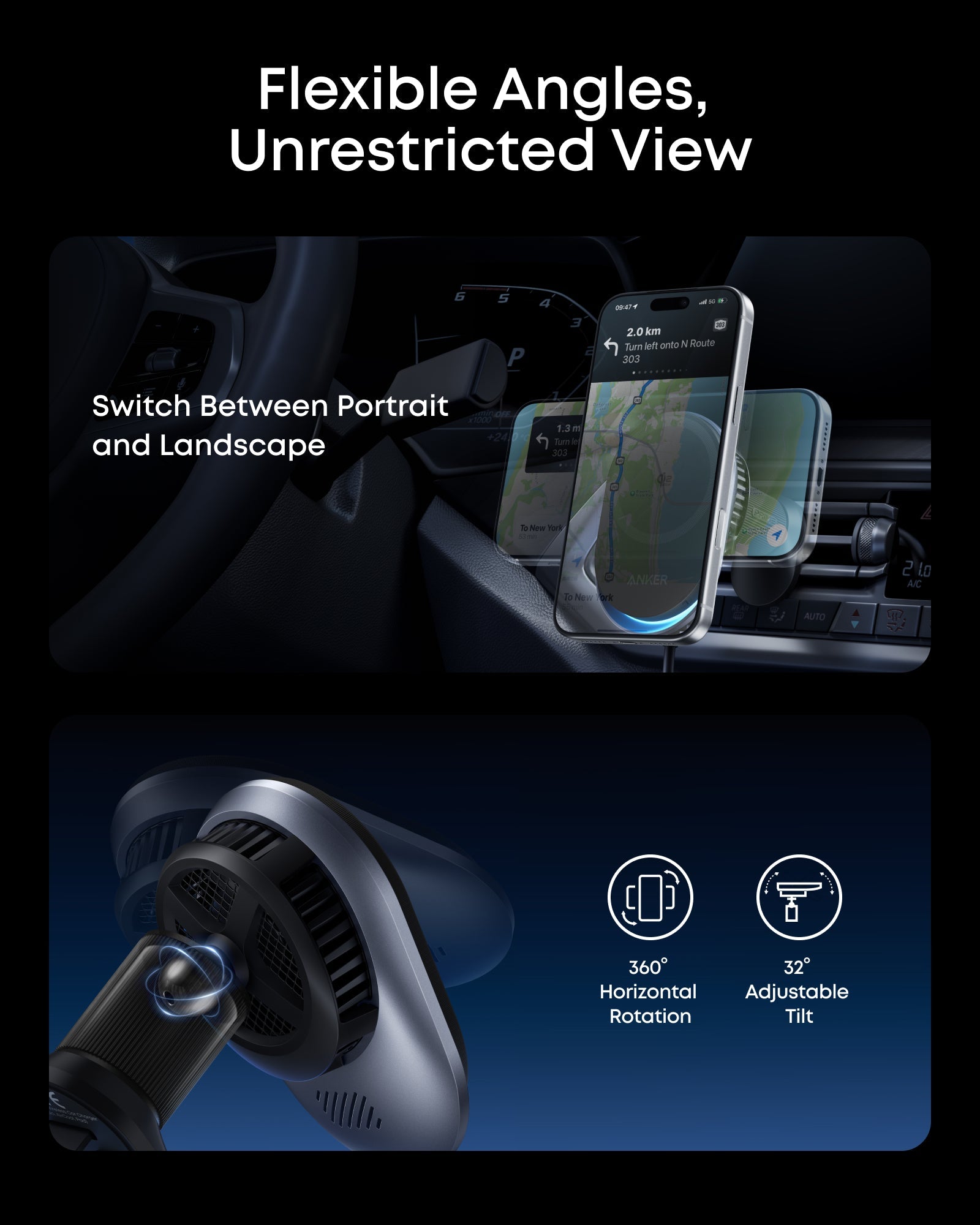 Prime Wireless Car Charger (MagGo, AirCool, Pad) C0
