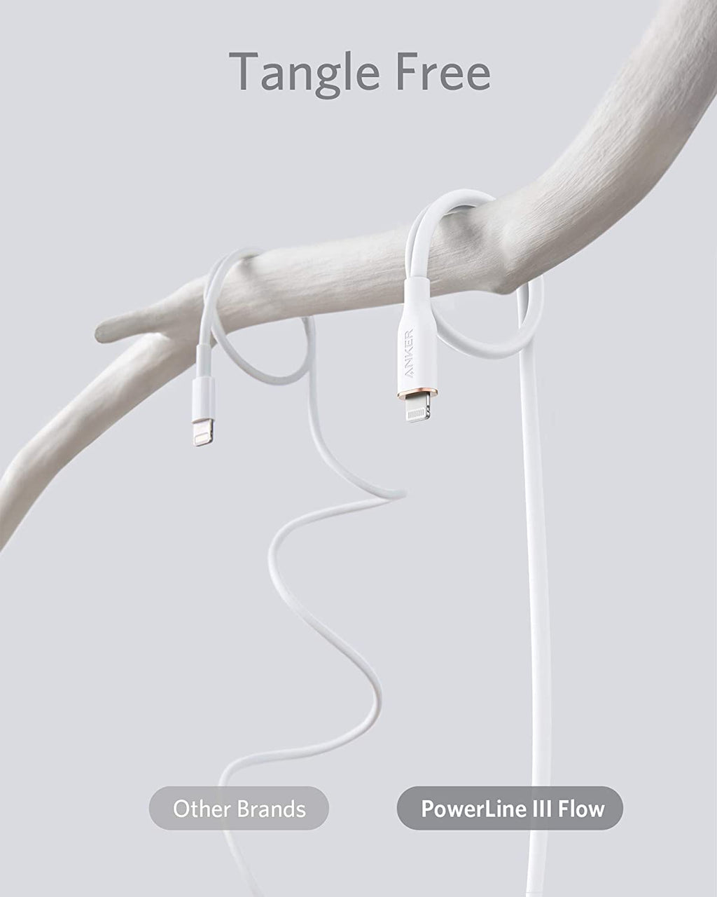 641 USB-C to Lightning Cable (Flow, 3 ft Silicone) Q6