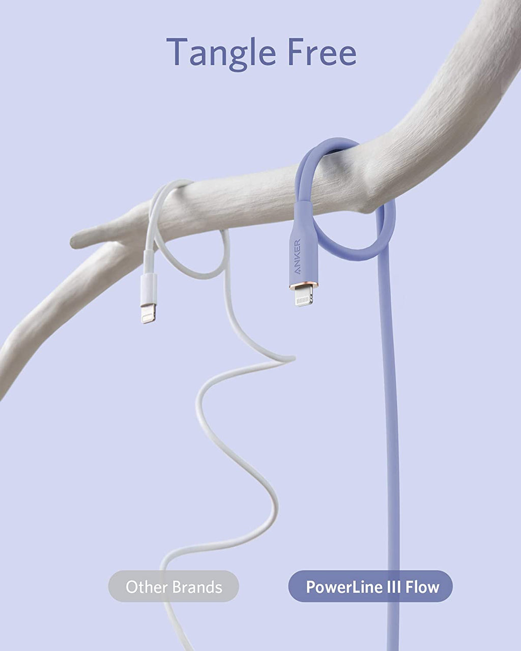 641 USB-C to Lightning Cable (Flow, 3 ft Silicone) Q6