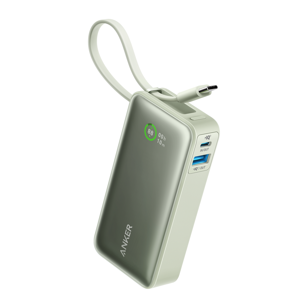 Nano Power Bank (30W, Built-In USB-C Cable) X0