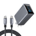 Prime Charger (100W, 3 Ports, GaN) and USB-C to USB-C Cable (240W, 6 ft) V1