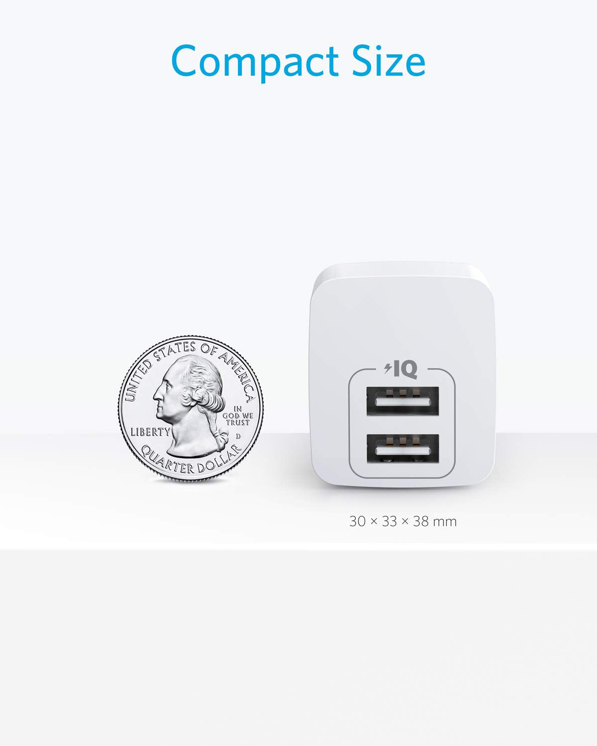 Dual-Port 12W Wall Charger (2-Pack) K2