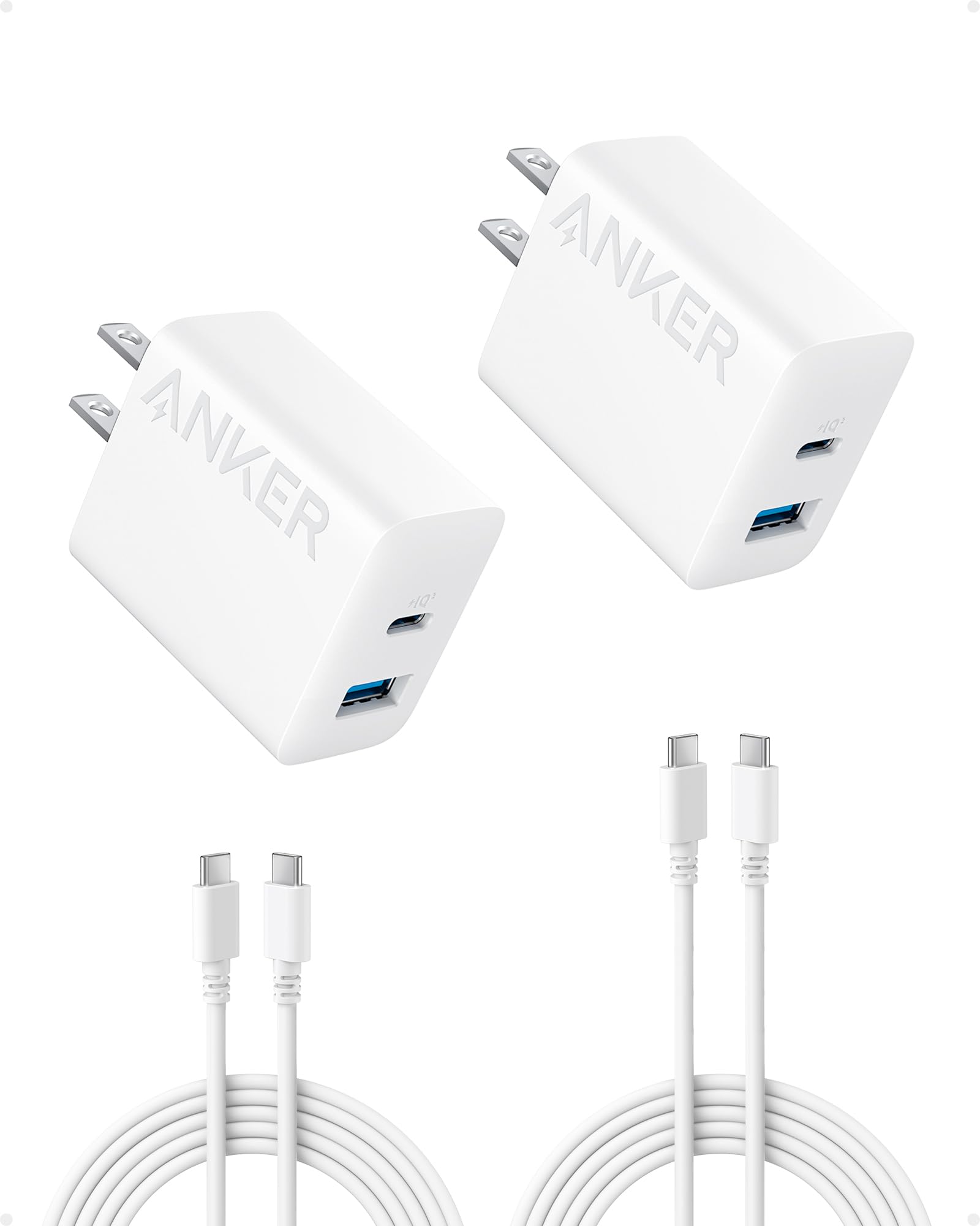 Refurbished 20W Fast Wall Charger (2-Pack) E7