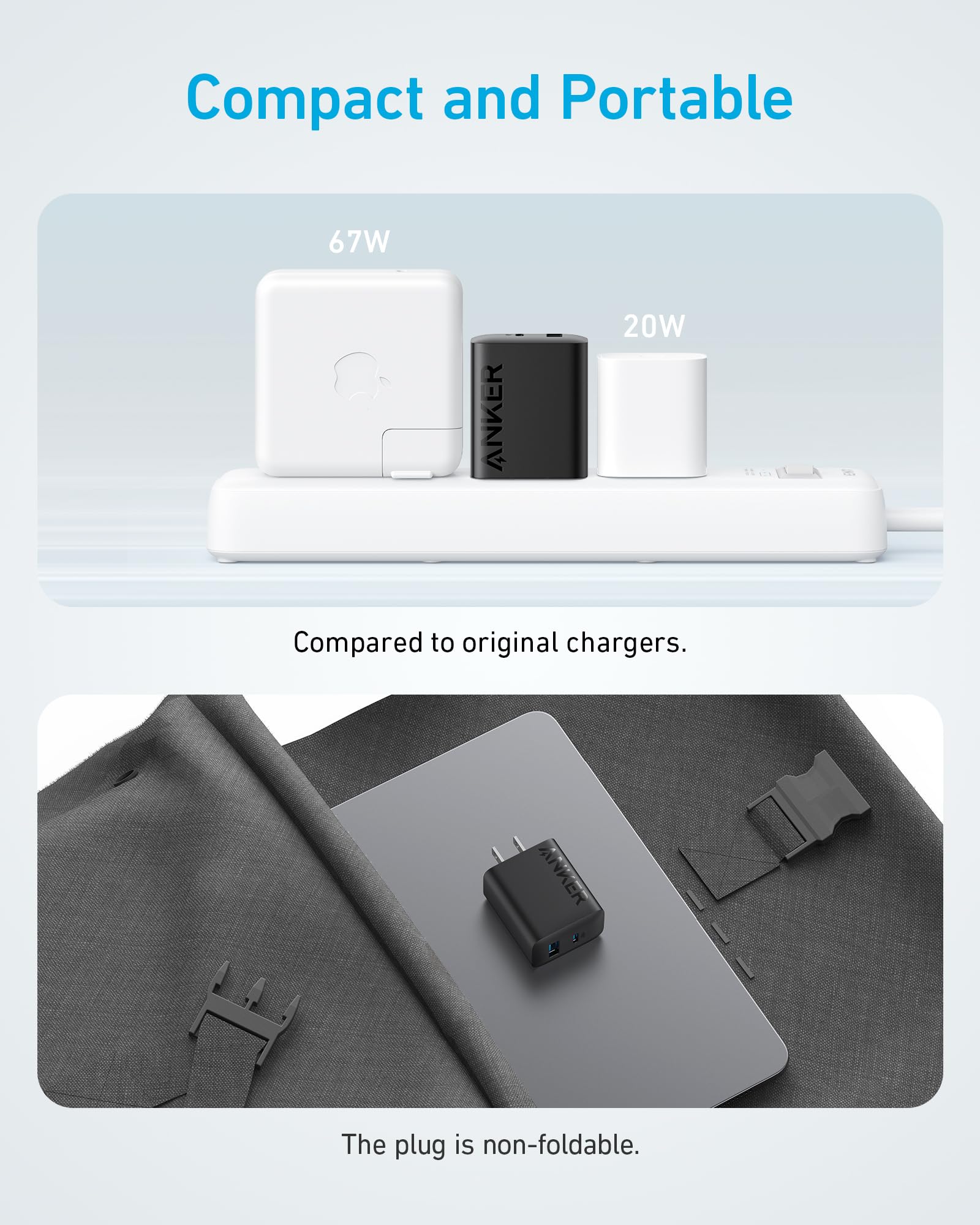 Refurbished 20W Fast Wall Charger (2-Pack) E7