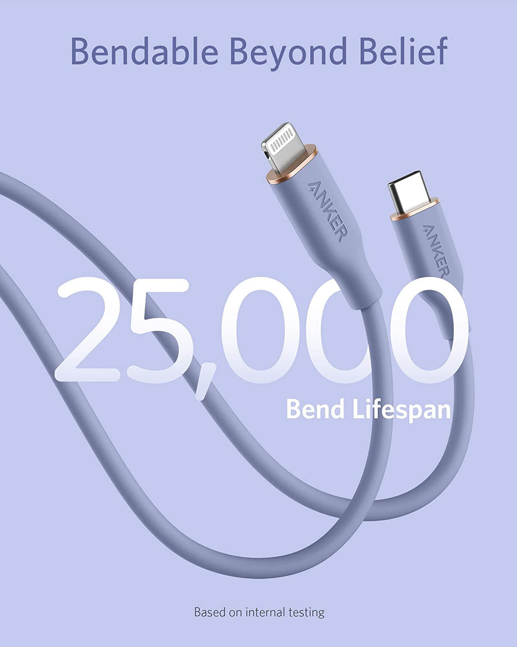 641 USB-C to Lightning Cable (Flow, 3 ft Silicone) Q6