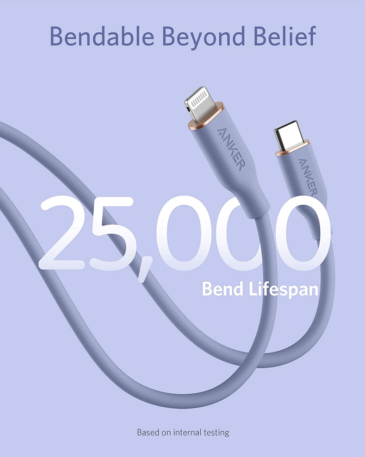 641 USB-C to Lightning Cable (Flow, 3 ft Silicone) Q6