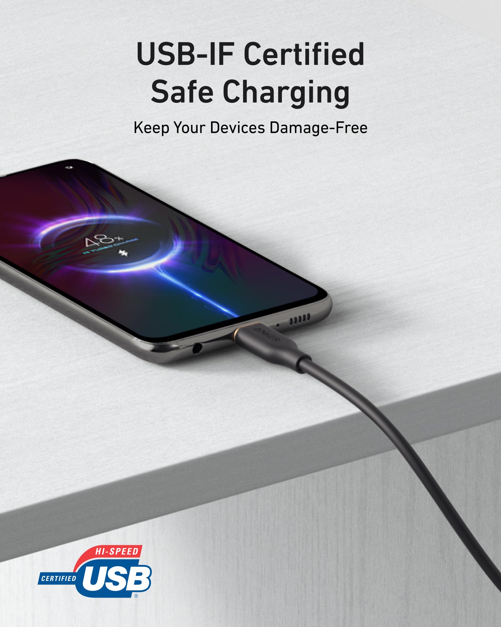 15W USB-A to USB-C Cable 2Pack (3 ft, Silicone) O1