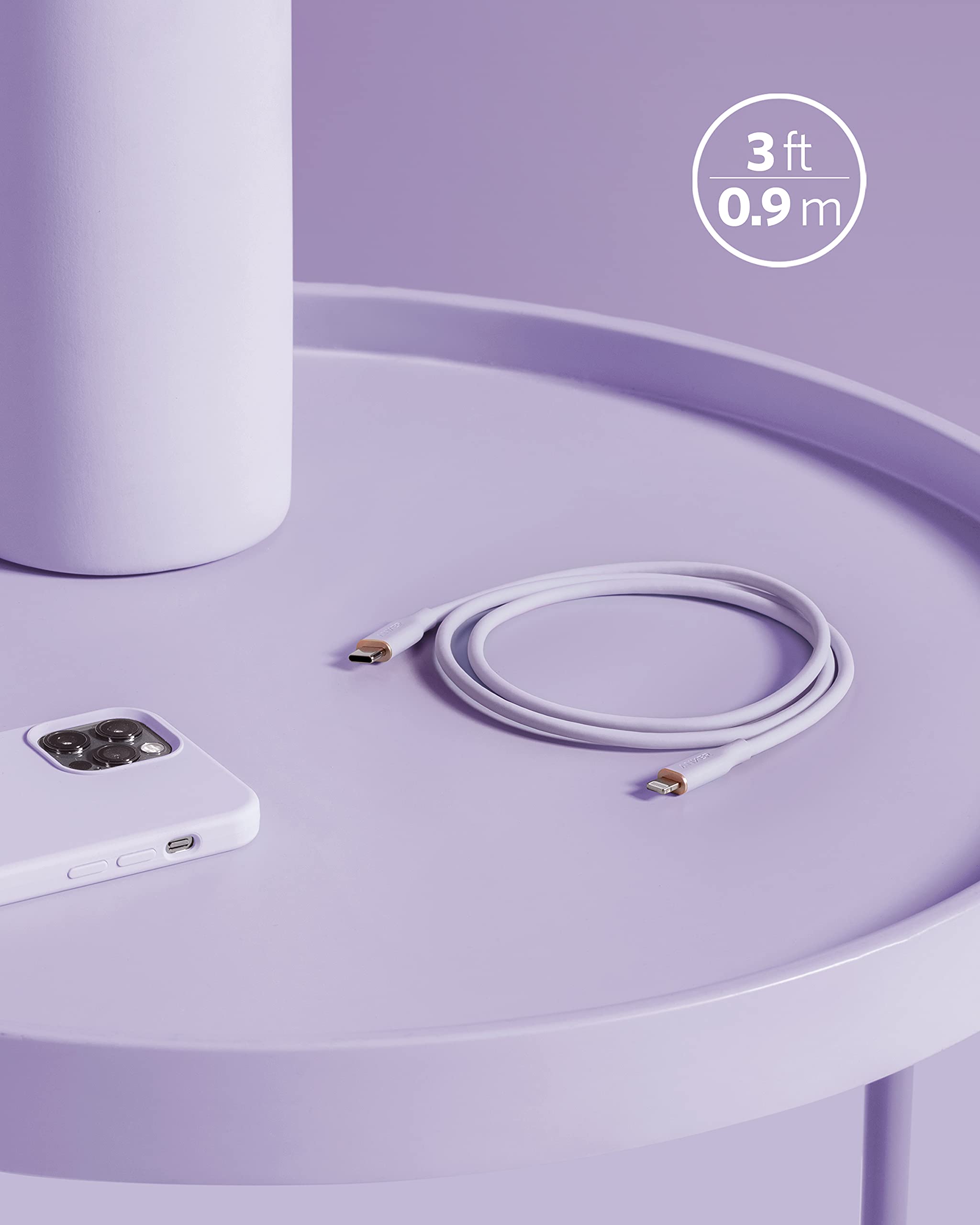 Refurbished 641 USB-C to Lightning Cable (Flow, Silicone) A2