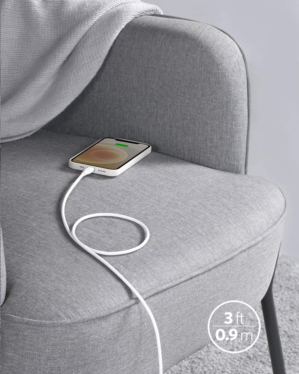 Refurbished 641 USB-C to Lightning Cable (Flow, Silicone) S4