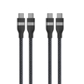 USB-C to USB-C Cable (3 ft / 6 ft, 240W, Upcycled-Braided, 2-Pack) Q3