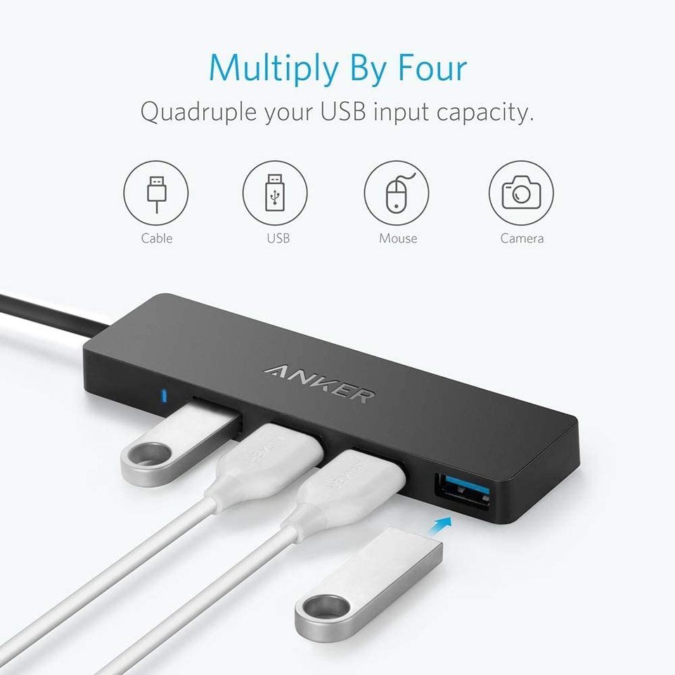 Ultra Slim 4-Port USB 3.0 Data Hub S3