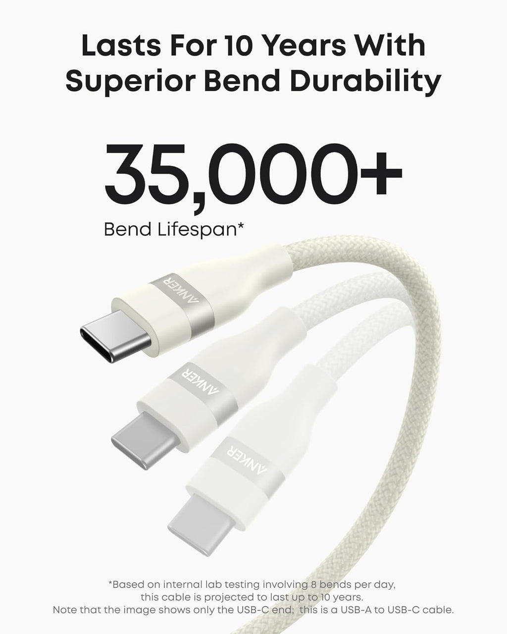 USB-A to USB-C Cable (3 ft / 6 ft, Upcycled-Braided) H0