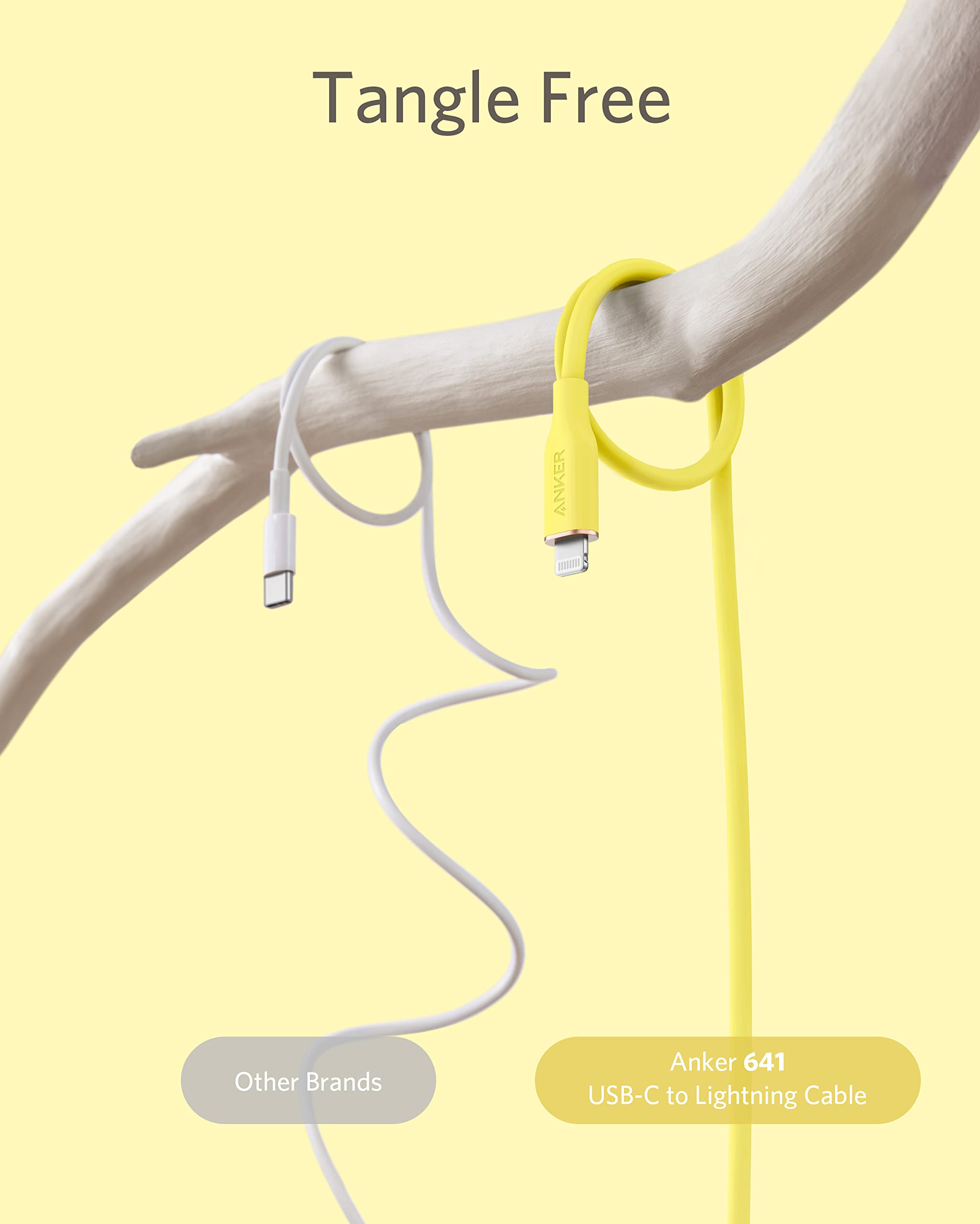 Refurbished 641 USB-C to Lightning Cable (Flow, Silicone) S4