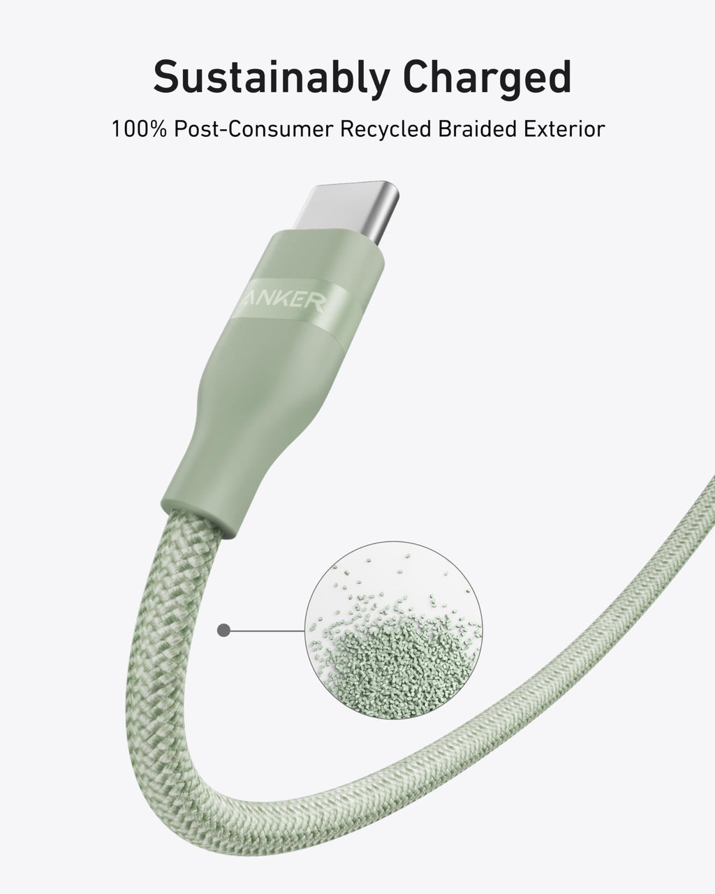 USB-C to USB-C Cable (3 ft / 6 ft, 240W, Upcycled-Braided) C8