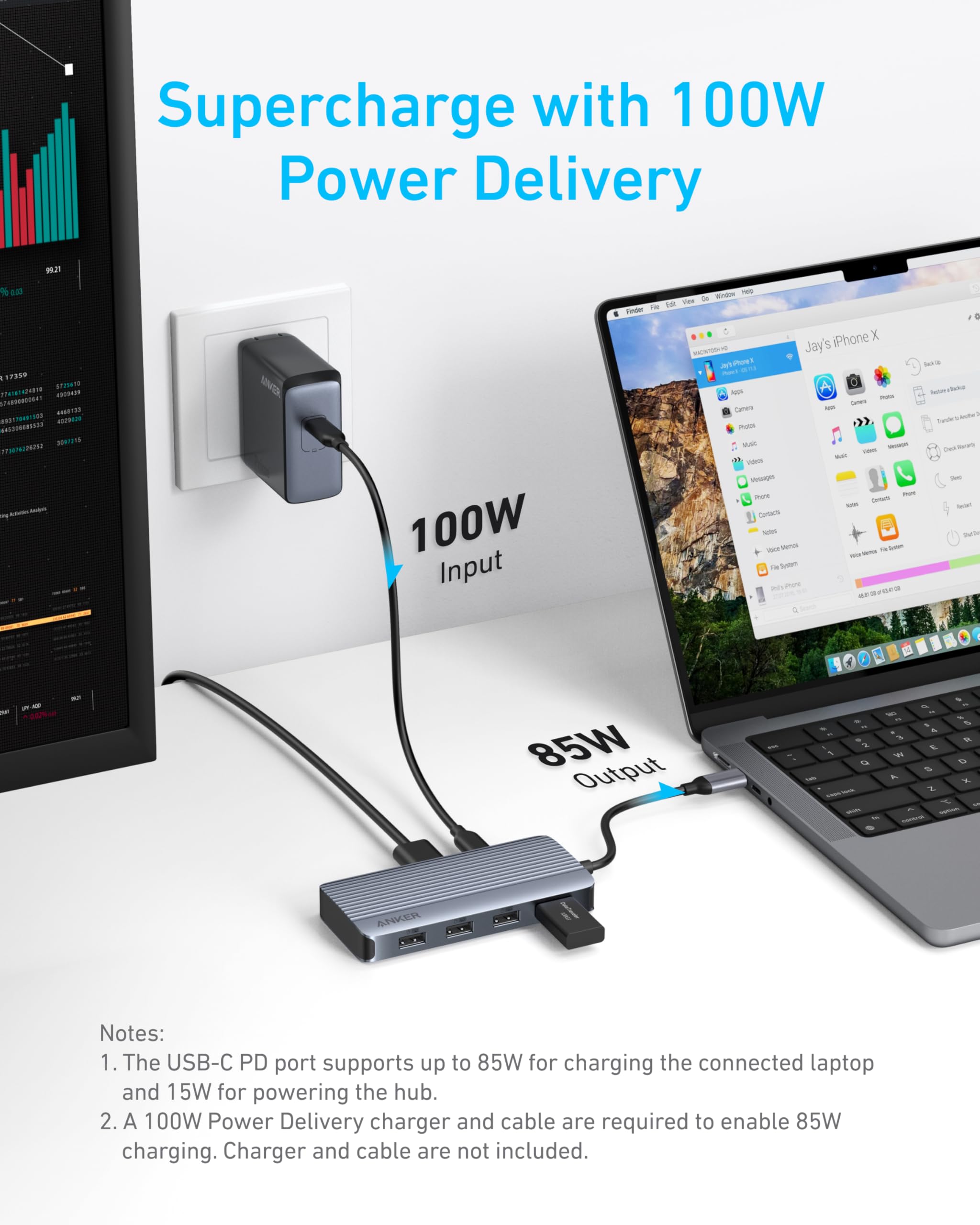 Refurbished USB-C Hub (7-in-1, Dual Display) Q9