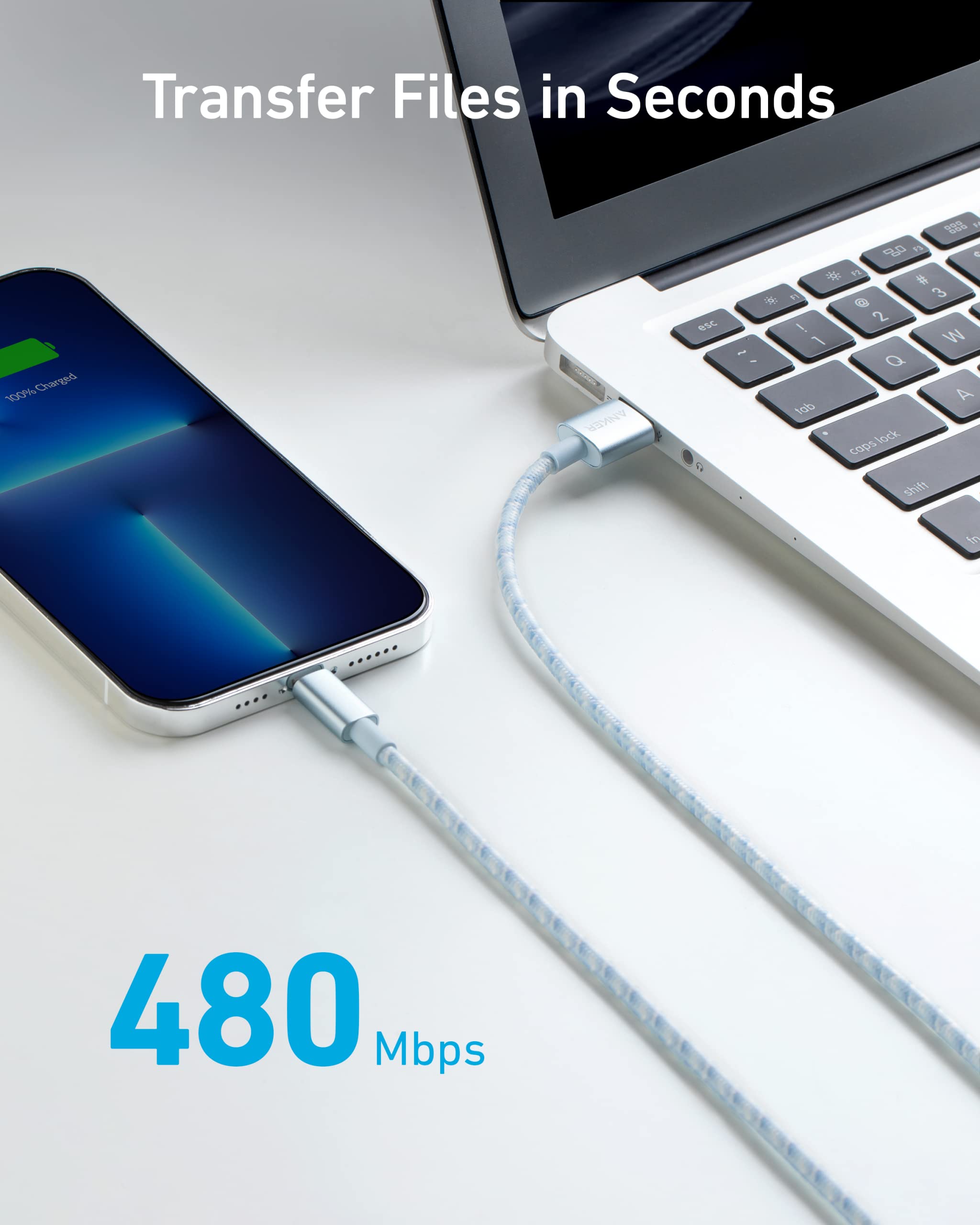 331 USB-A to Lightning Cable (Nylon) R8