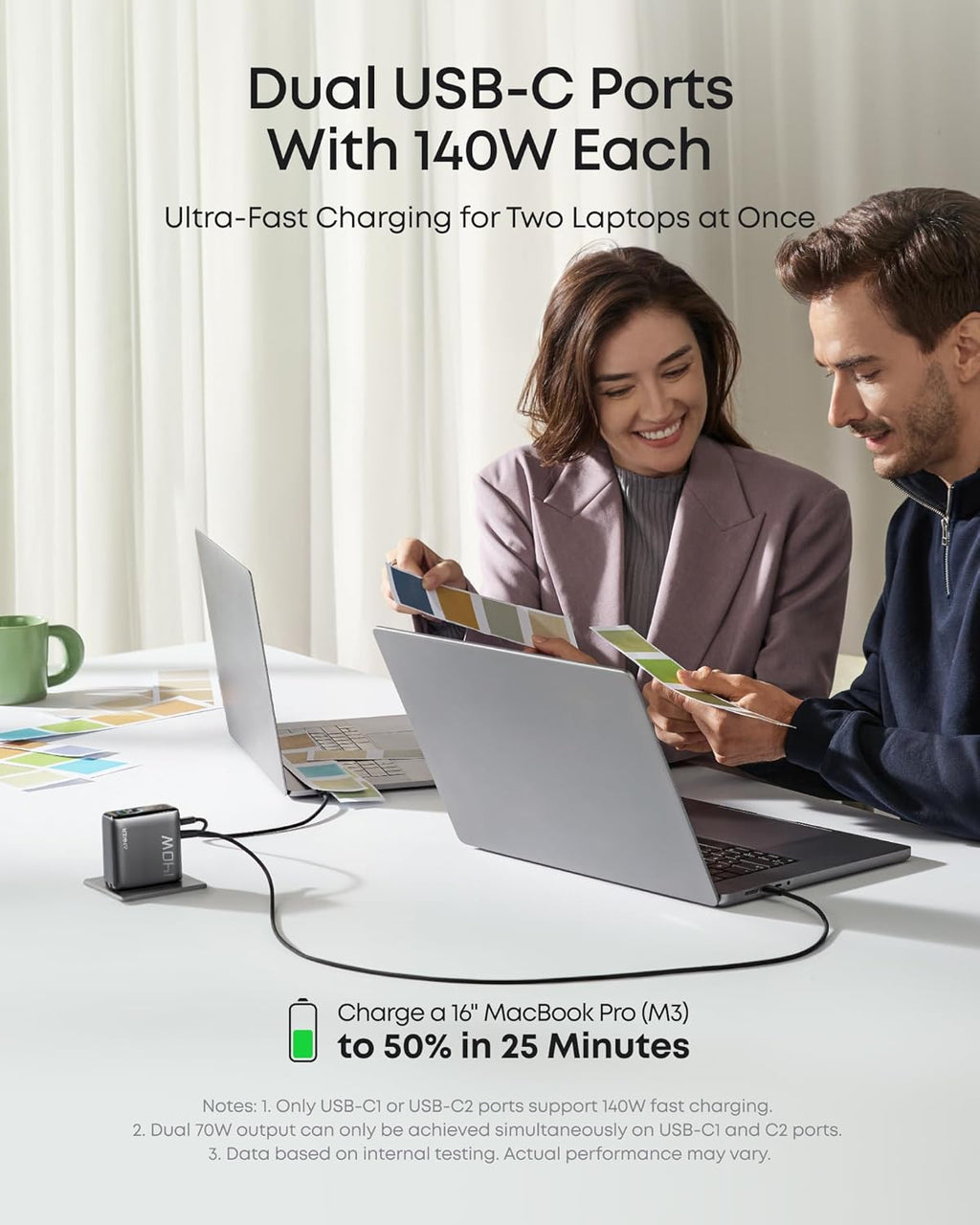 Laptop Power Bank (25K, 165W, Built-In and Retractable Cables) Y4