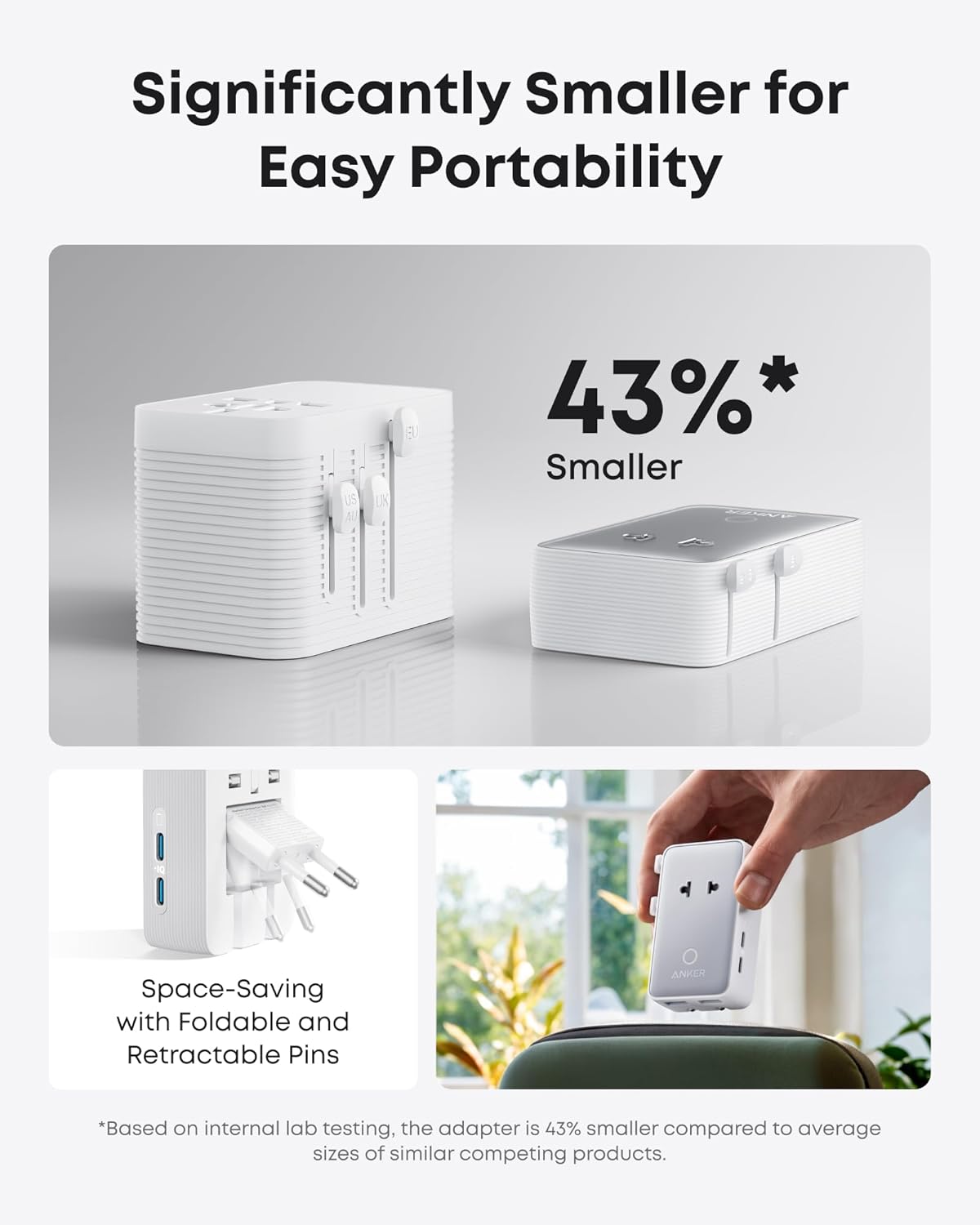 Laptop Power Bank (25K, 165W, Built-In and Retractable Cables) Y4