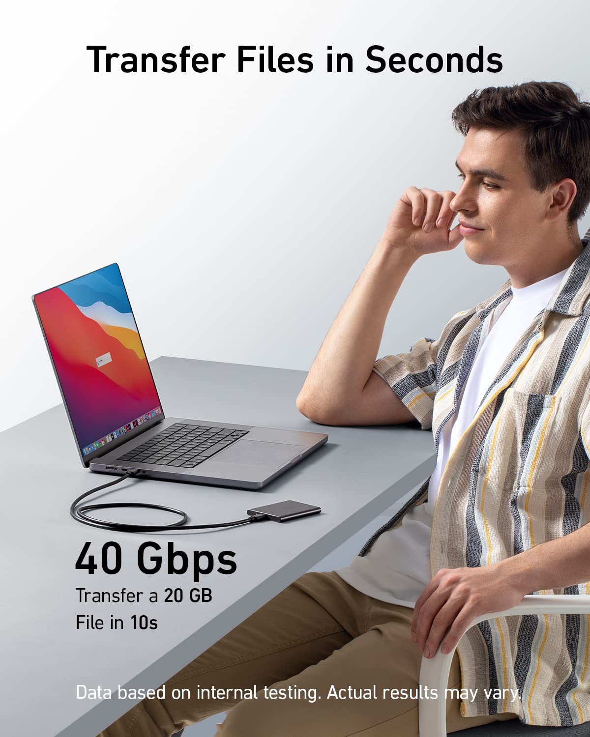 515 USB-C to USB-C Cable (Thunderbolt 4 Compatible)（2 packs） S7