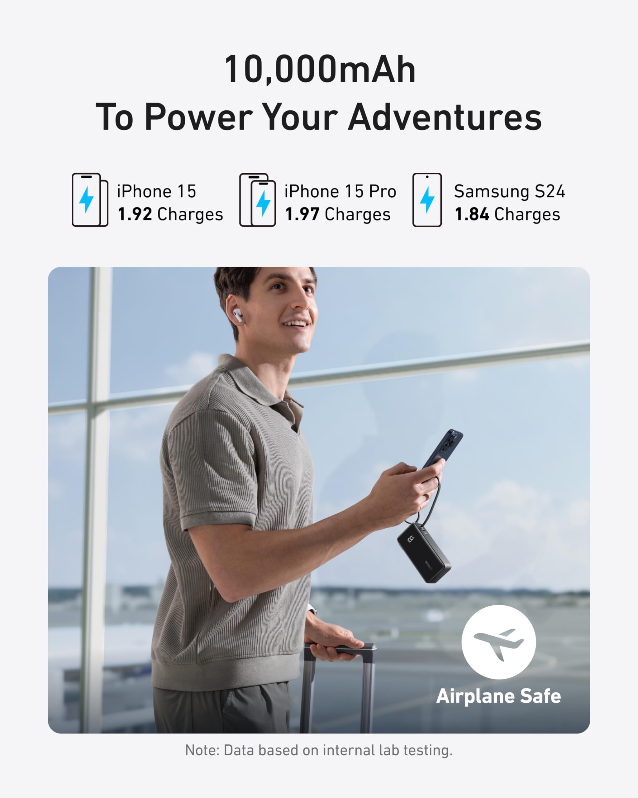 Power Bank (10K, Fusion, Built-In Cable) O7