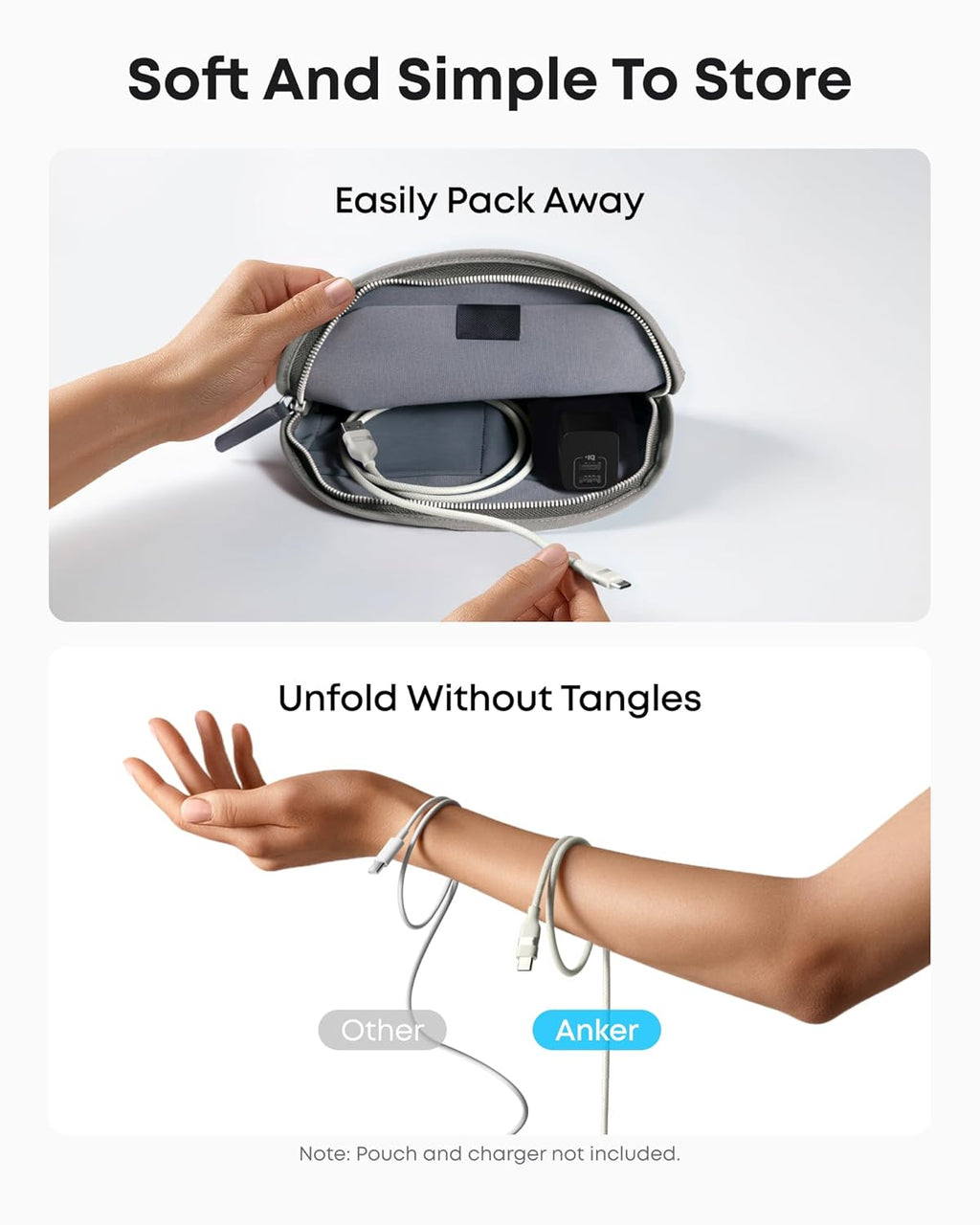 USB-A to USB-C Cable (3 ft, Upcycled-Braided)（2-Pack） X3