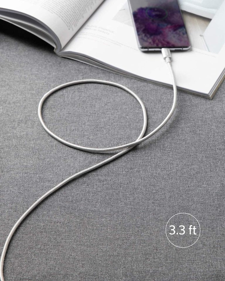 2-Pack New Nylon USB-C to USB-C Cable (3 ft / 6 ft, 60W) H6