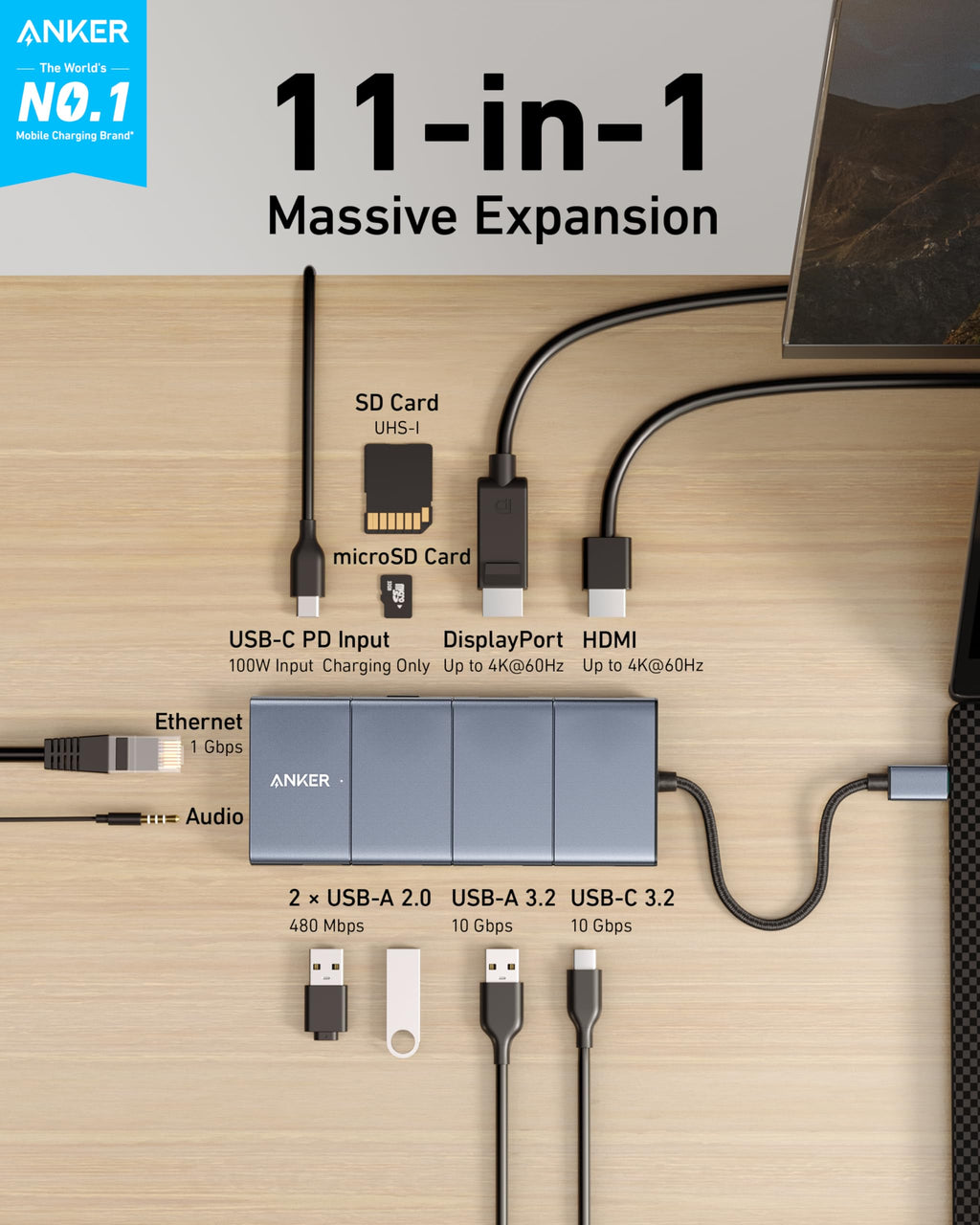 565 USB-C Hub (11-in-1) X7