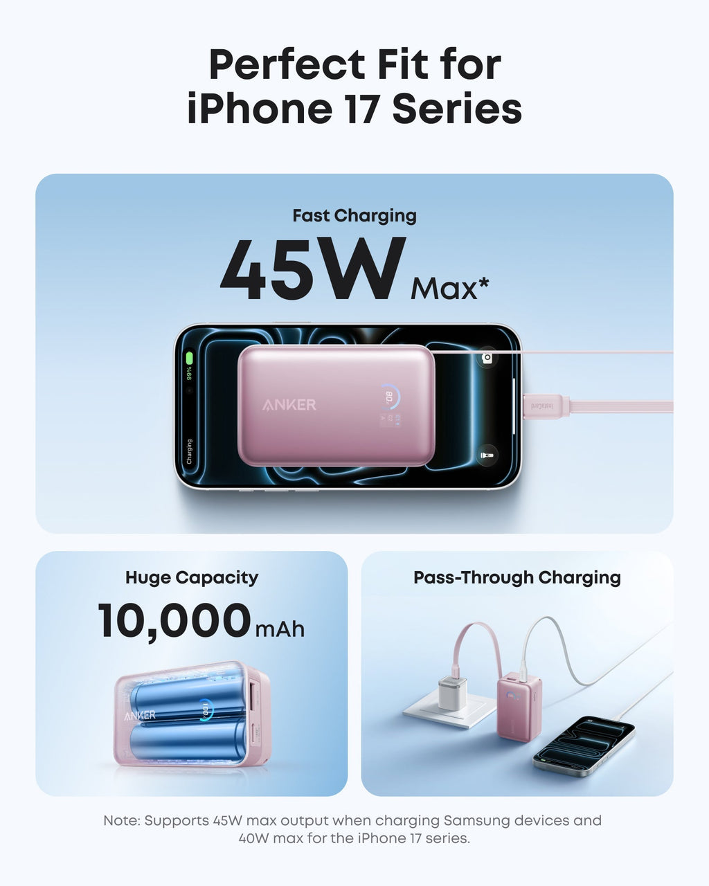 Nano Power Bank (10K, 45W, Built-In Retractable USB-C Cable) D2