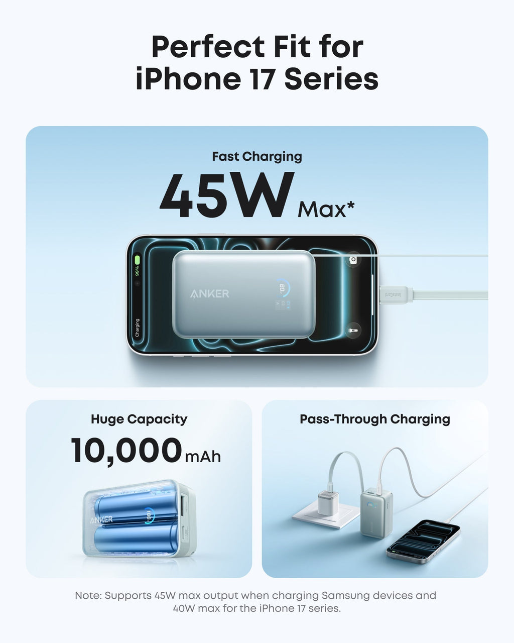 Nano Power Bank (10K, 45W, Built-In Retractable USB-C Cable) D2