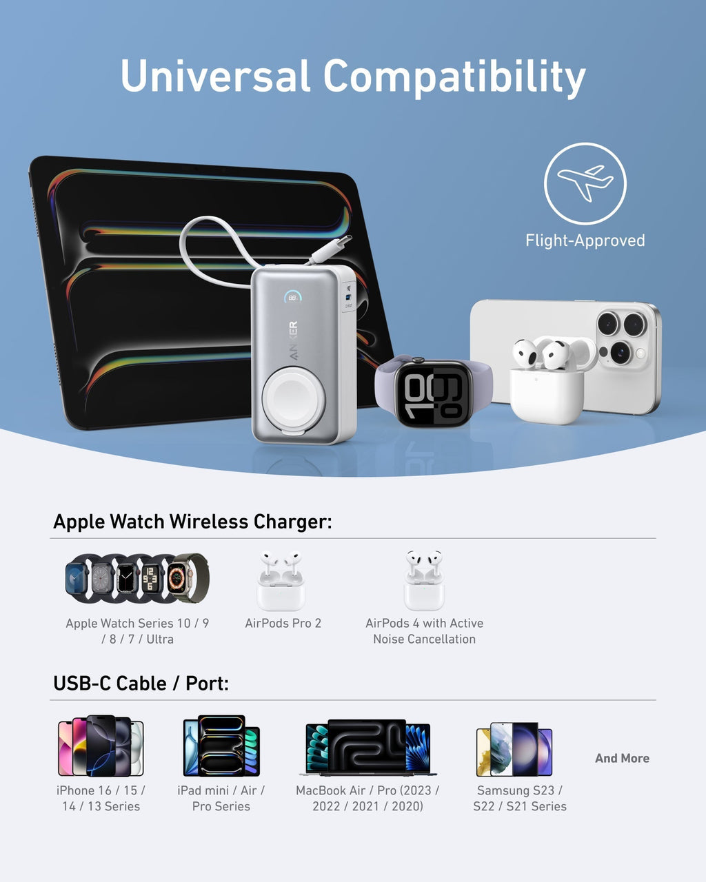 MagGo Power Bank (10K, 35W, For Apple Watch) H1