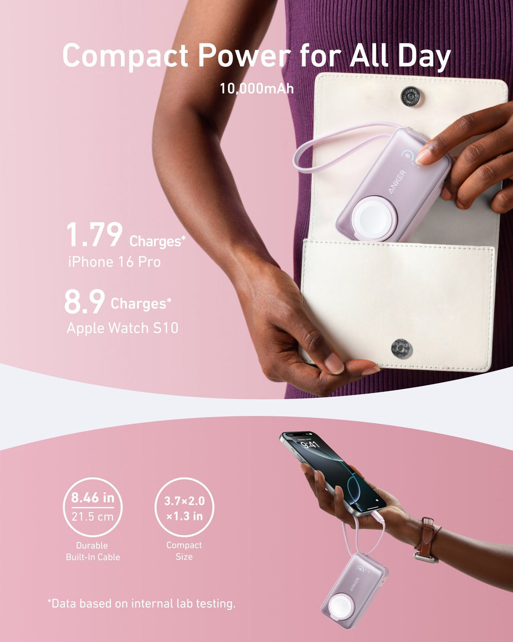 MagGo Power Bank (10K, 35W, For Apple Watch) H1