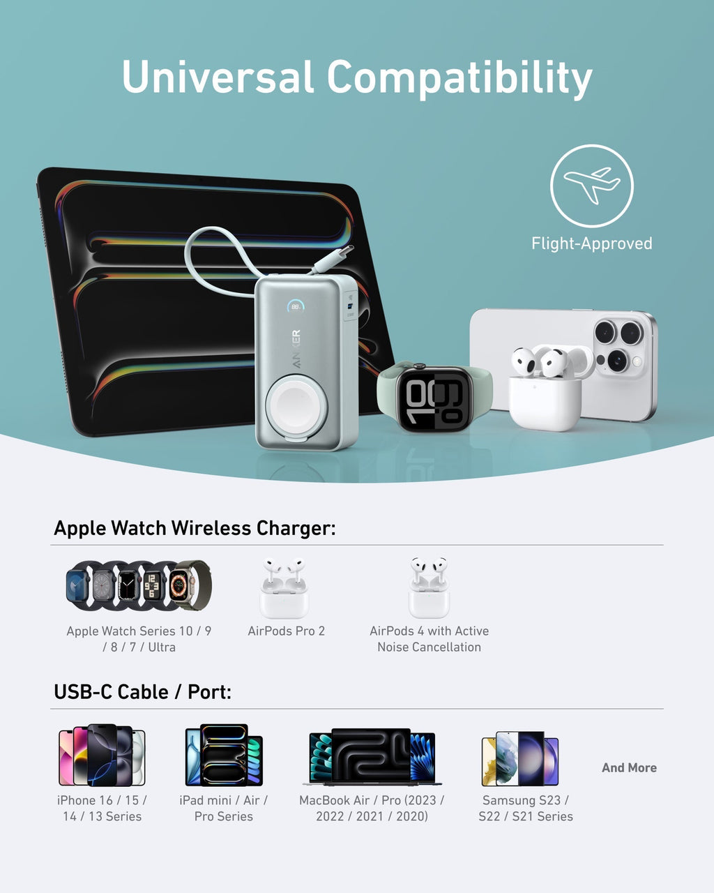 MagGo Power Bank (10K, 35W, For Apple Watch) H1