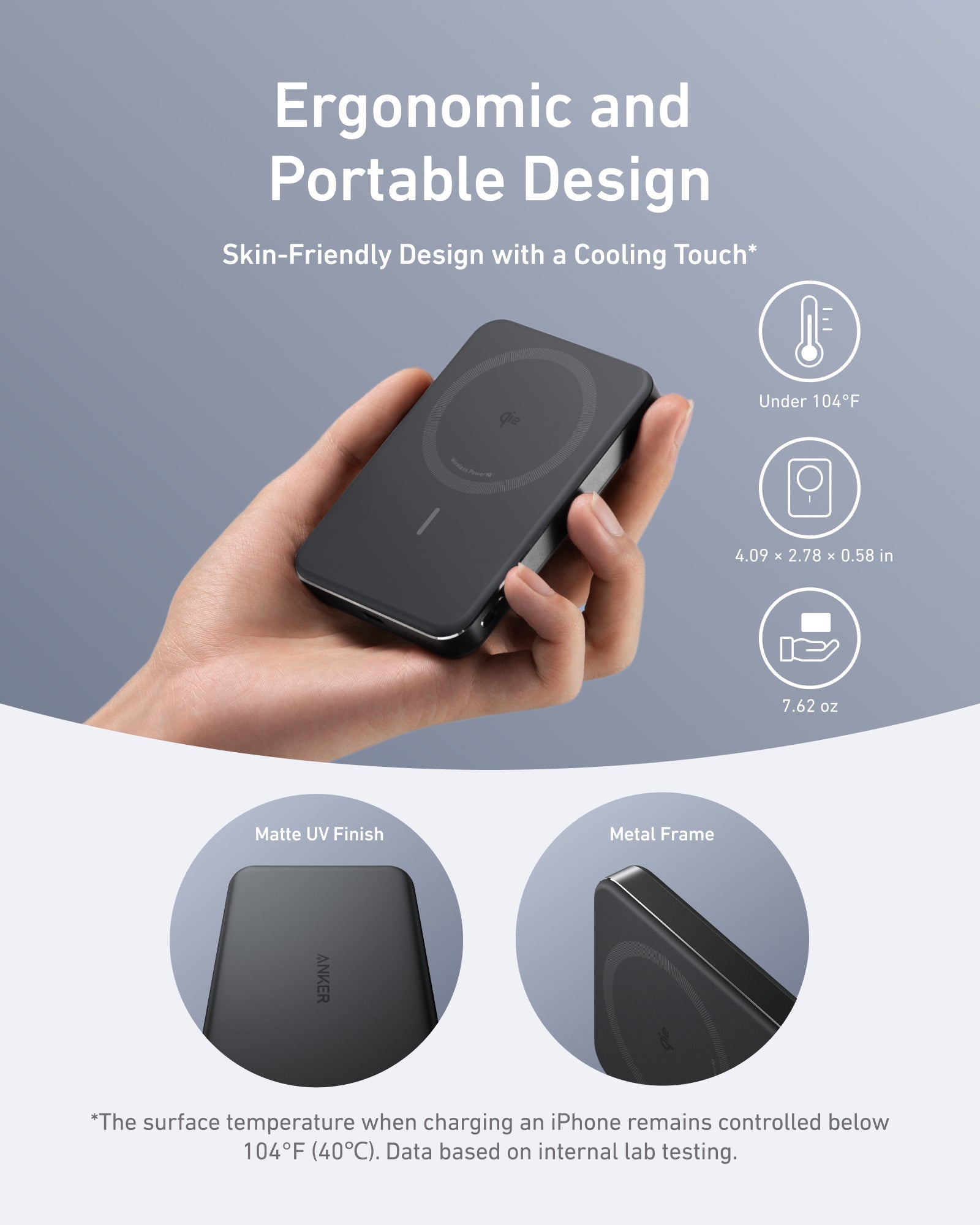 MagGo Power Bank (10K, Slim) | Customizable Z1