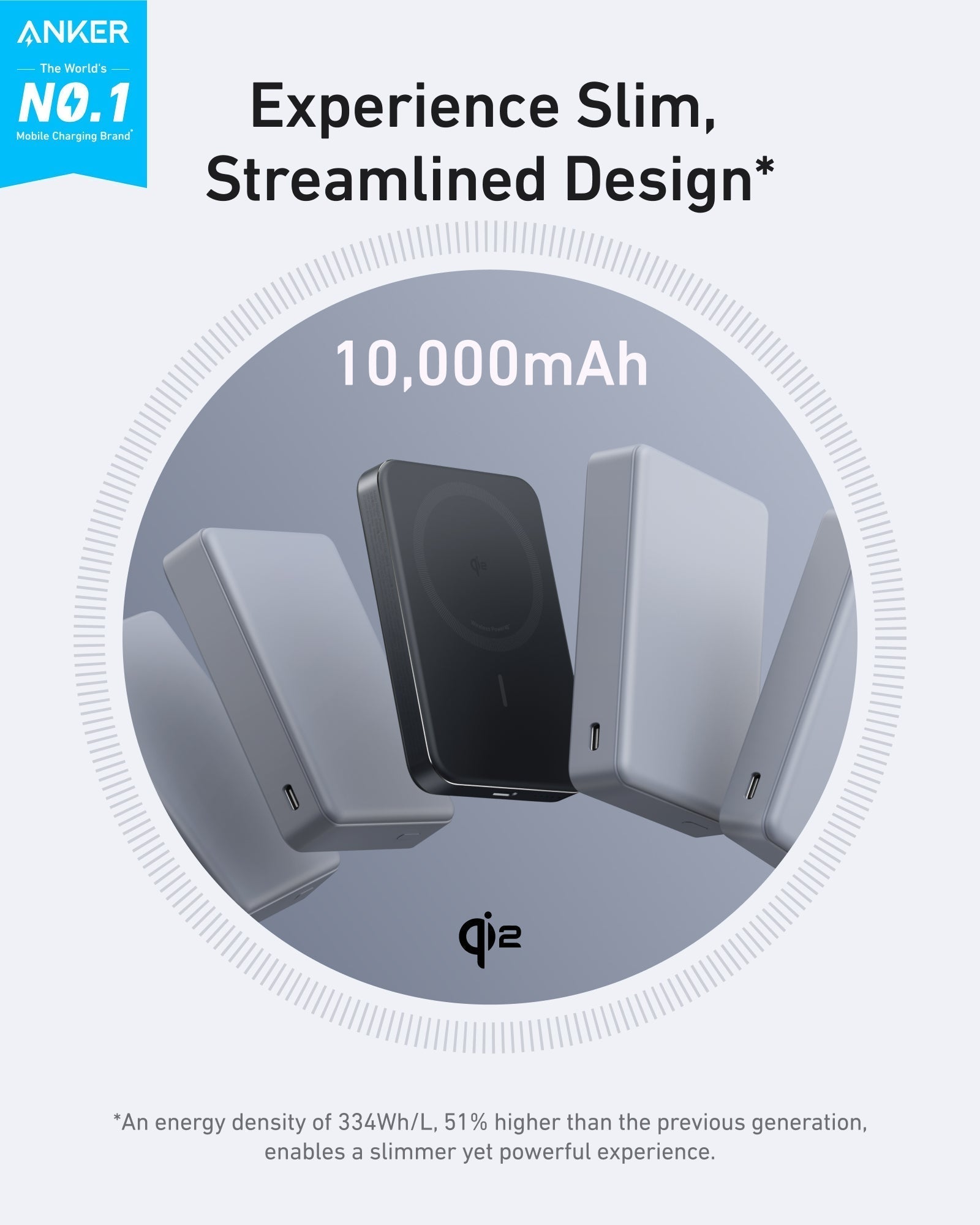 MagGo Power Bank (10K, Slim) | Customizable Z1