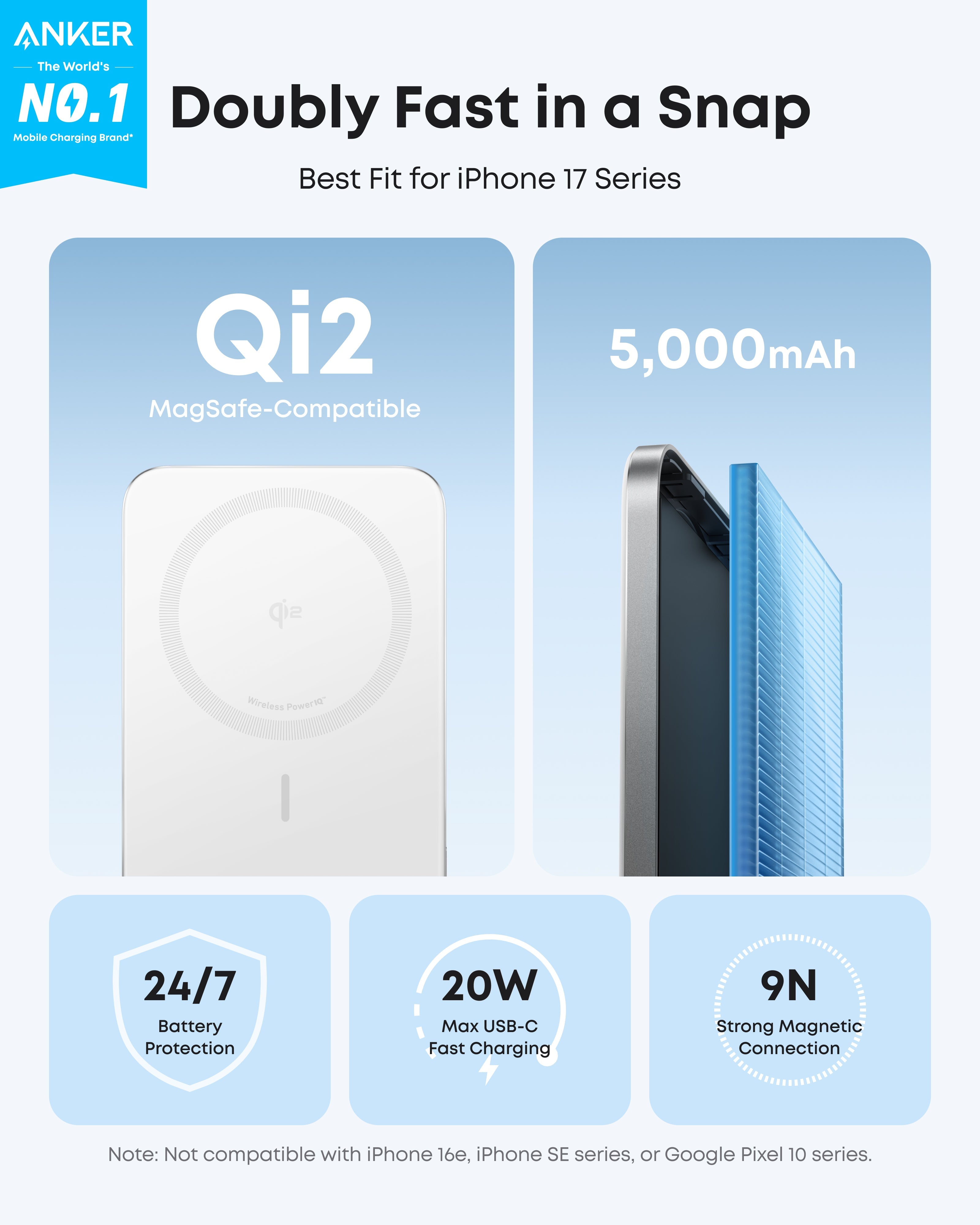 Nano Power Bank (5K, MagGo, Slim) O6
