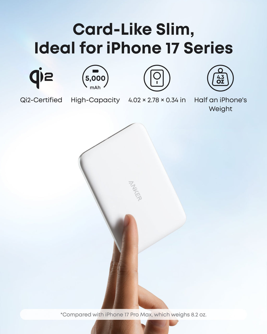 Nano Power Bank (5K, MagGo, Slim) O6