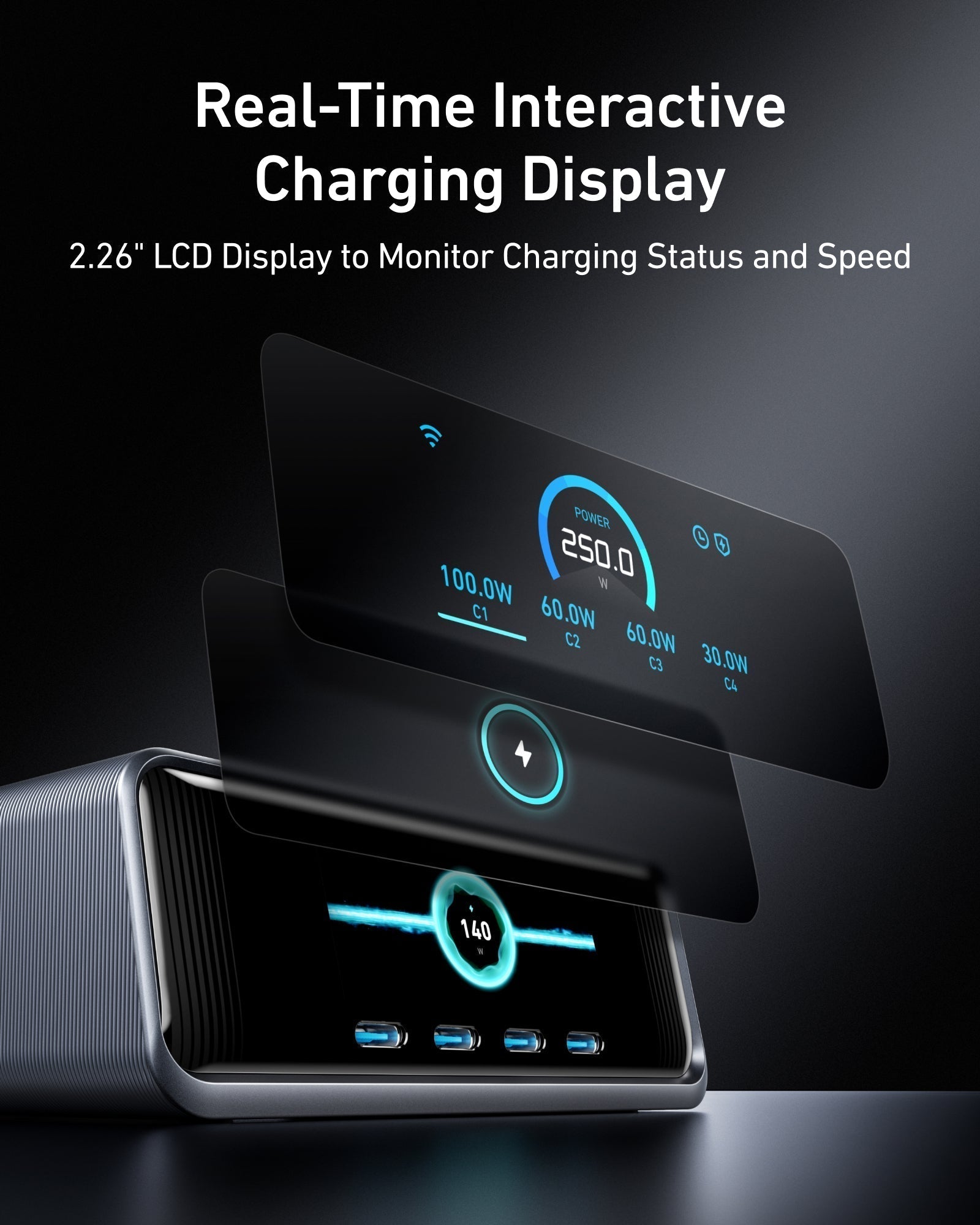 Prime Charger (250W, 6 Ports, GaNPrime) M1