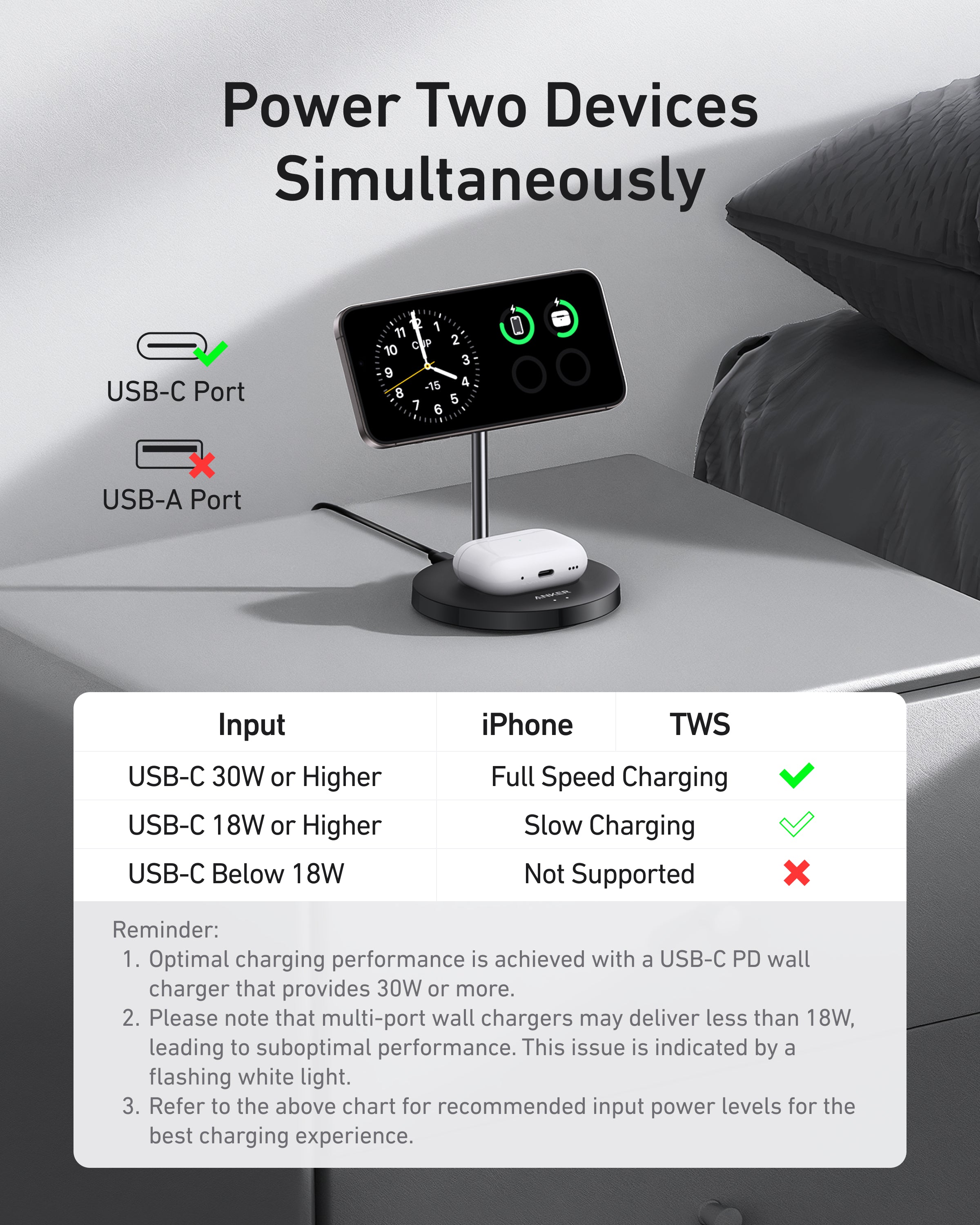 MagGo Wireless Charger (2-in-1, Stand) H9