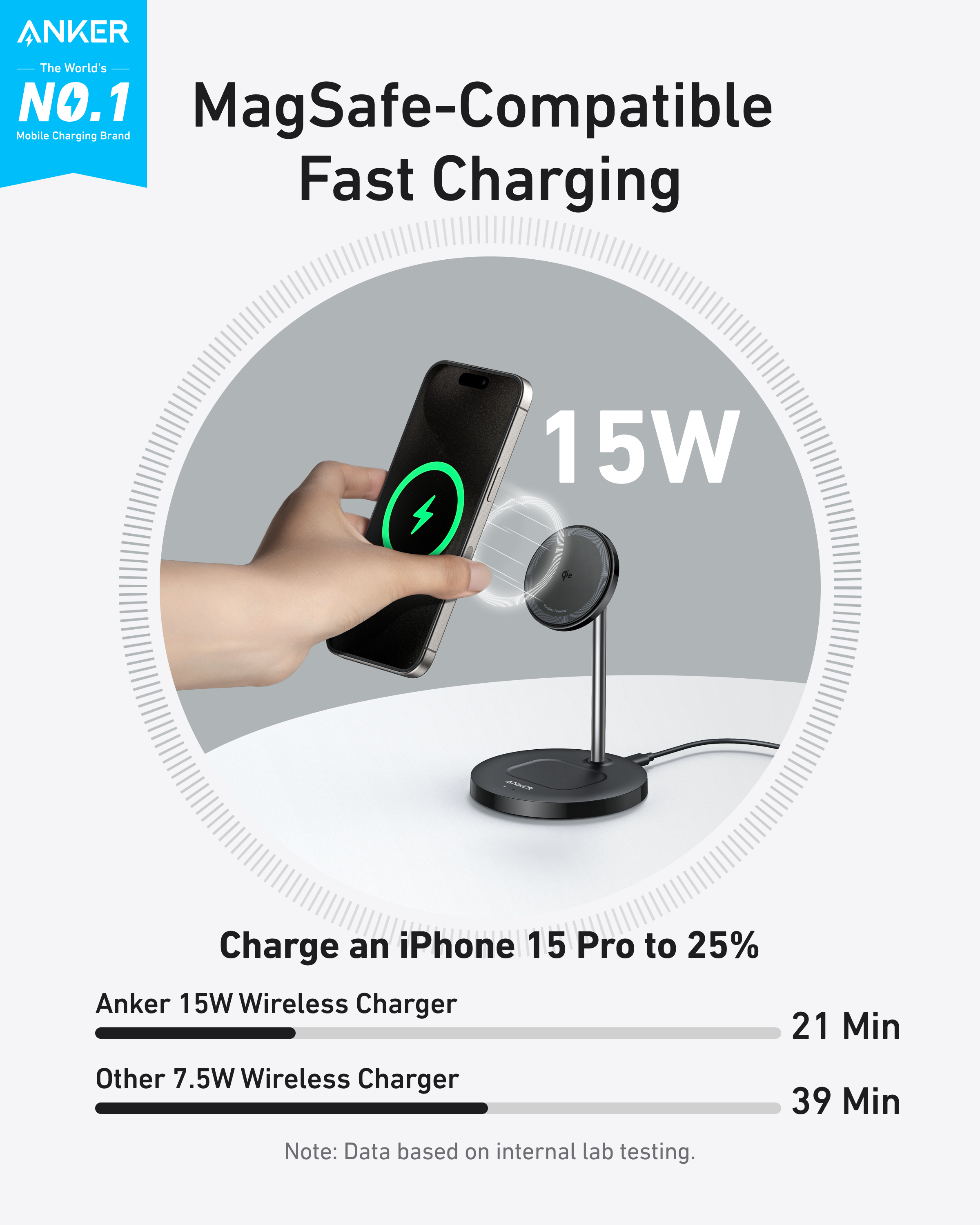 MagGo Wireless Charger (2-in-1, Stand) H9