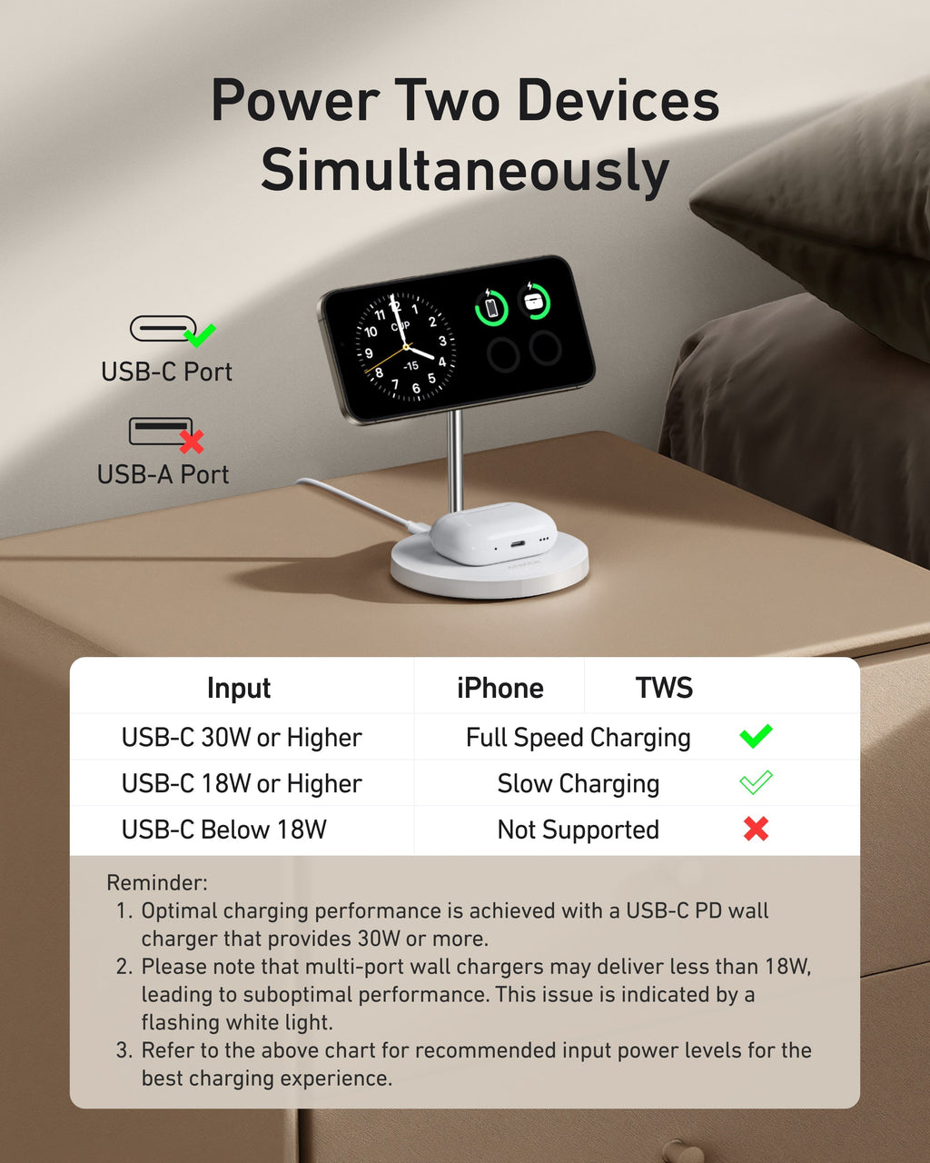 MagGo Wireless Charger (2-in-1, Stand) H9