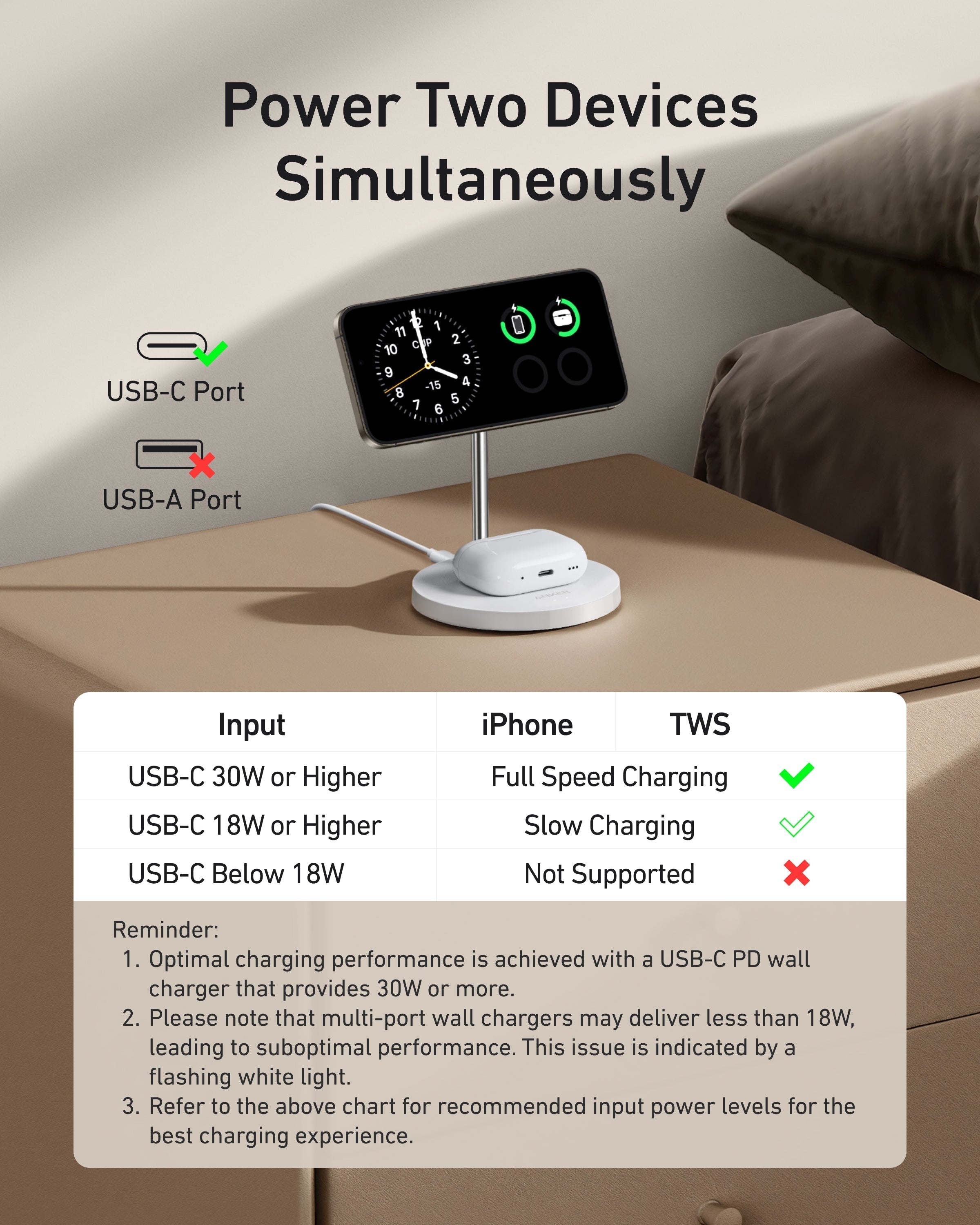 MagGo Wireless Charger (2-in-1, Stand) H9