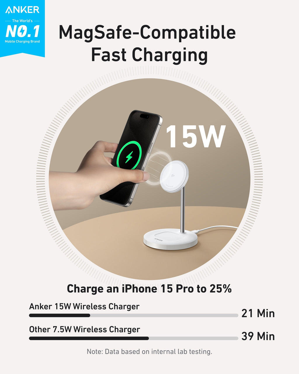 MagGo Wireless Charger (2-in-1, Stand) H9