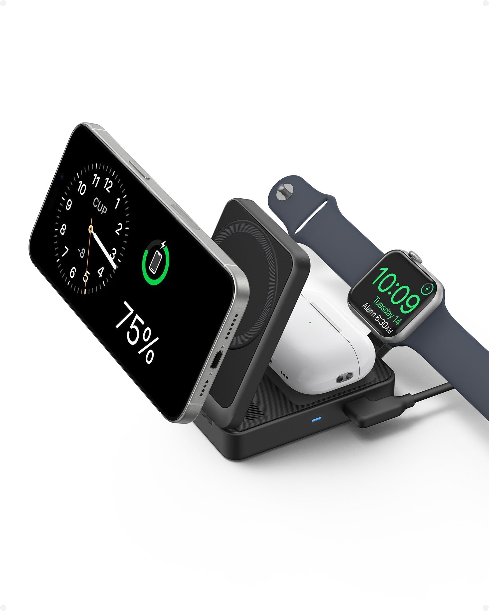 Refurbished MagGo Wireless Charging Station (Foldable 3-in-1) X2
