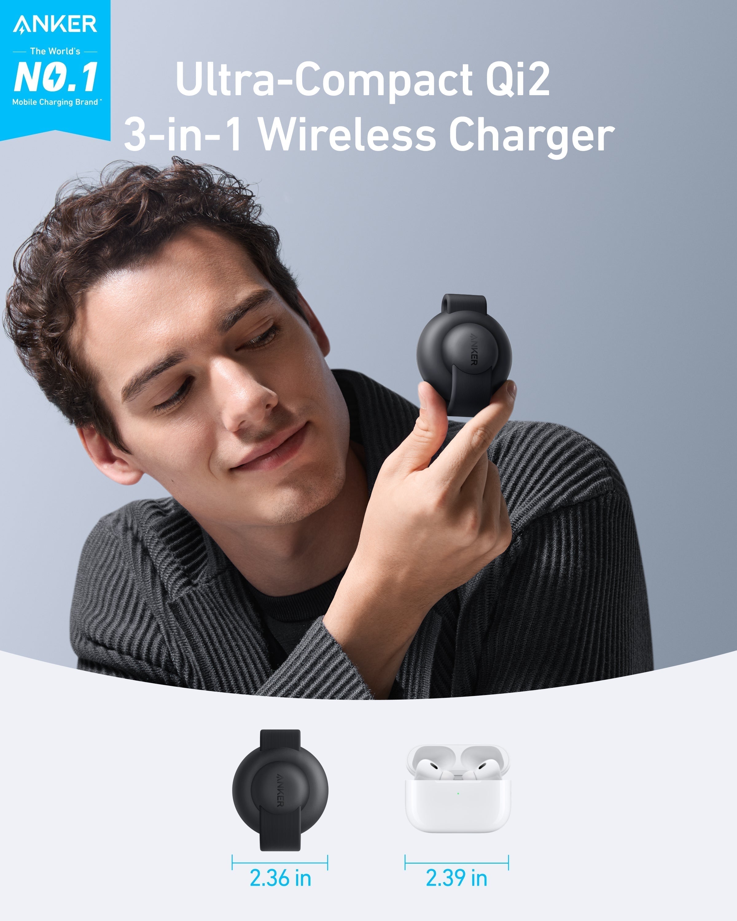 MagGo Wireless Charging Station (3-in-1, Foldable Pad) Z2