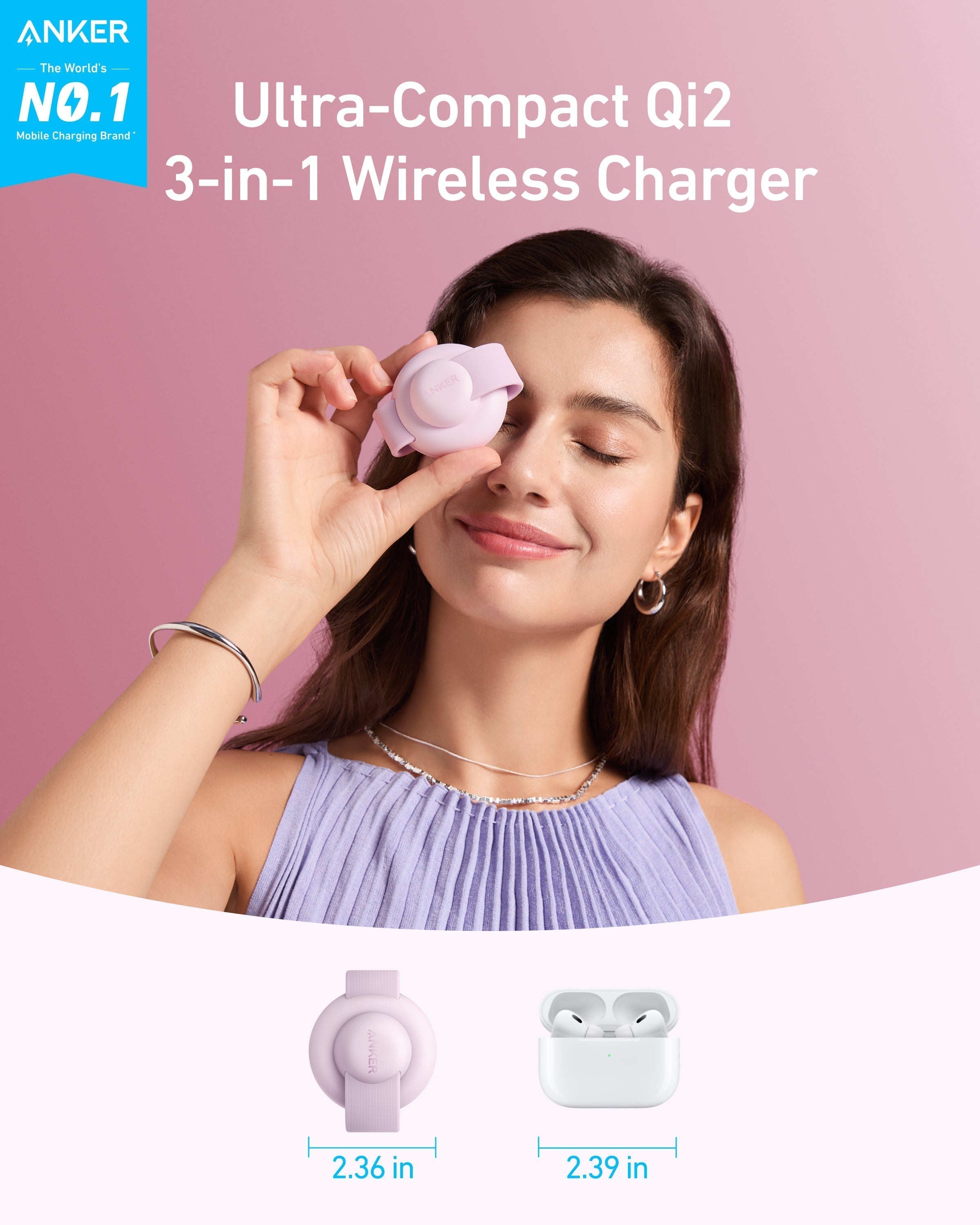 MagGo Wireless Charging Station (3-in-1, Foldable Pad) Z2