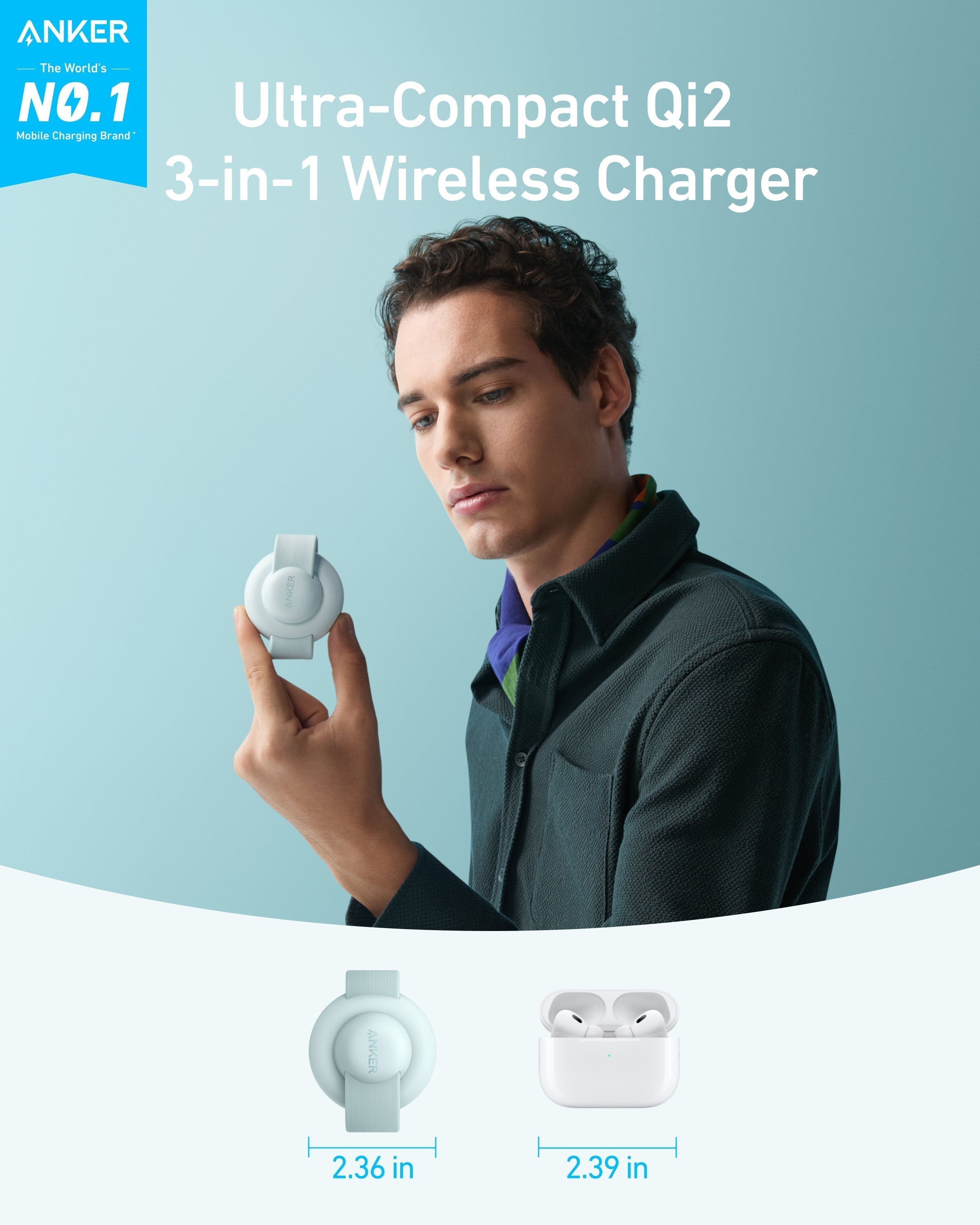 MagGo Wireless Charging Station (3-in-1, Foldable Pad) Z2